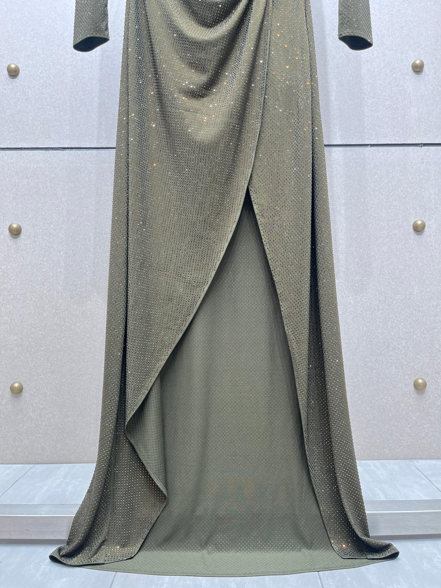 ❤️收褶烫钻礼服连衣裙！SML