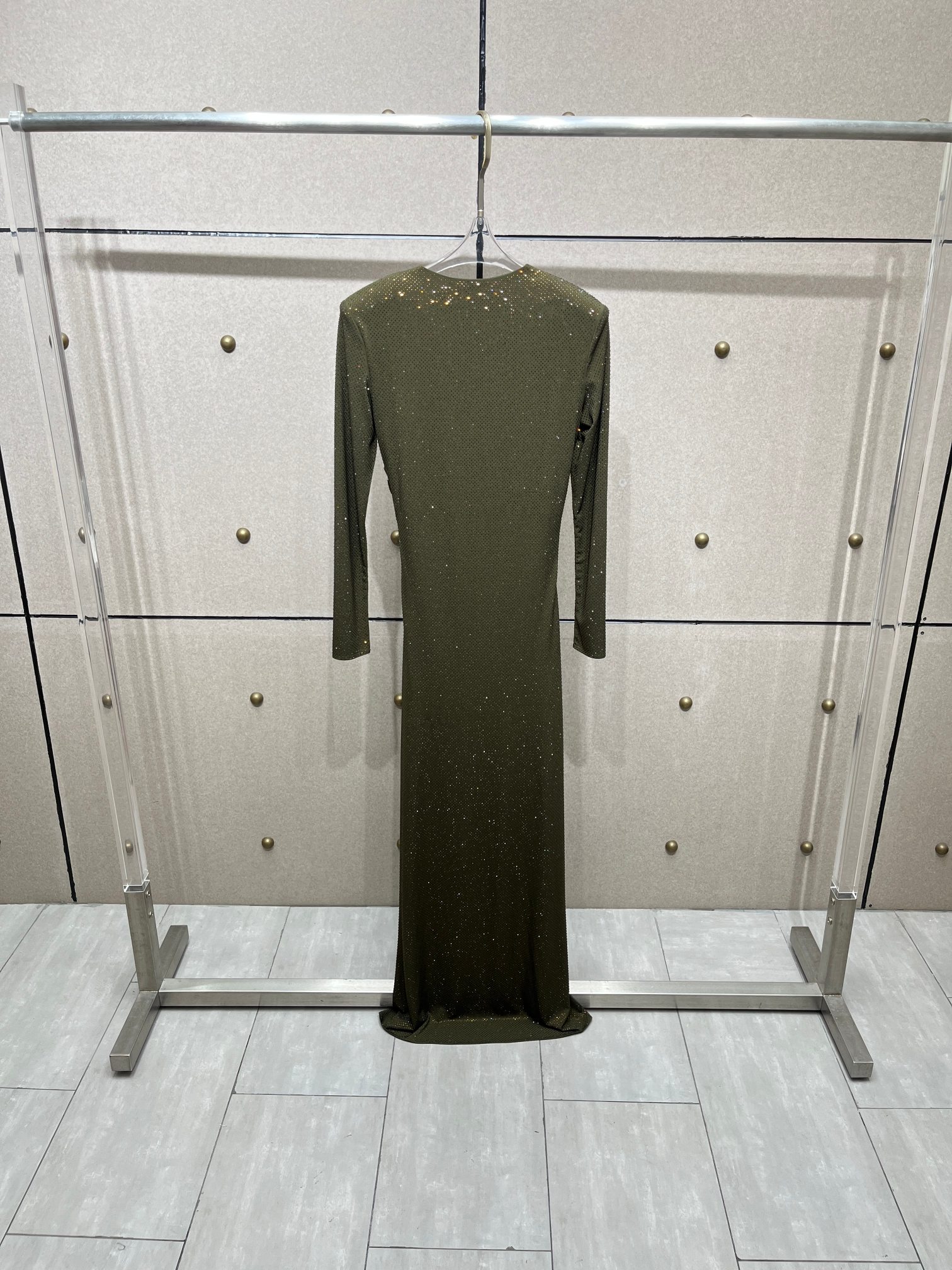 ❤️收褶烫钻礼服连衣裙！SML