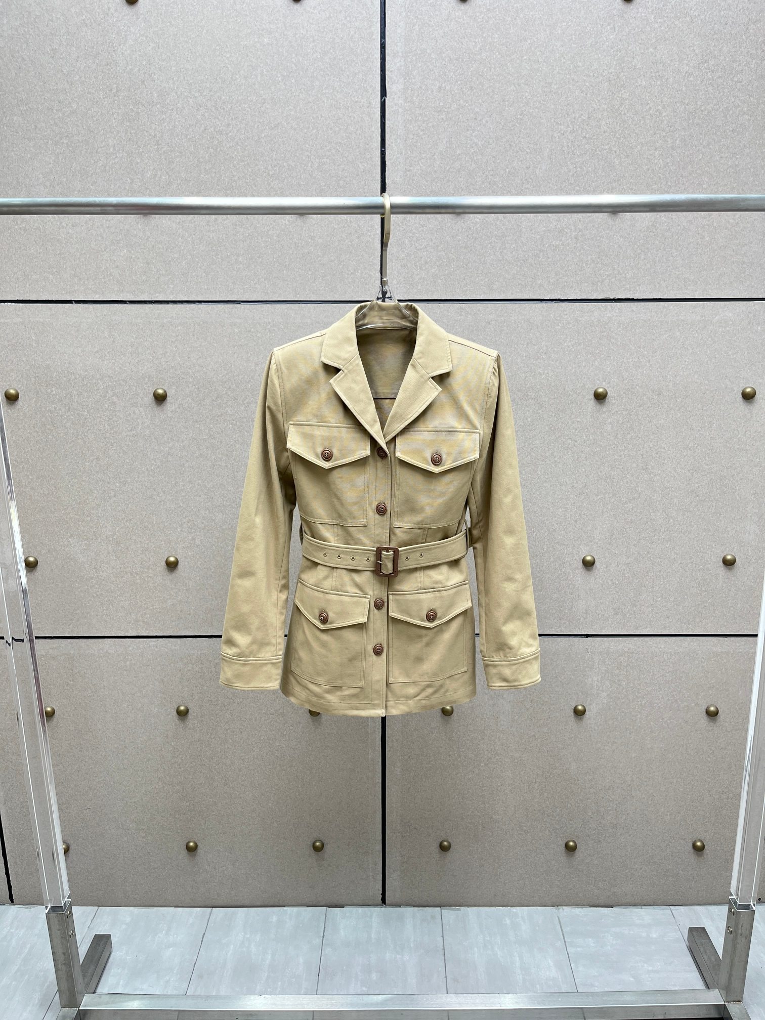 ❤️多袋复古小翻领工装上衣！棉 SML