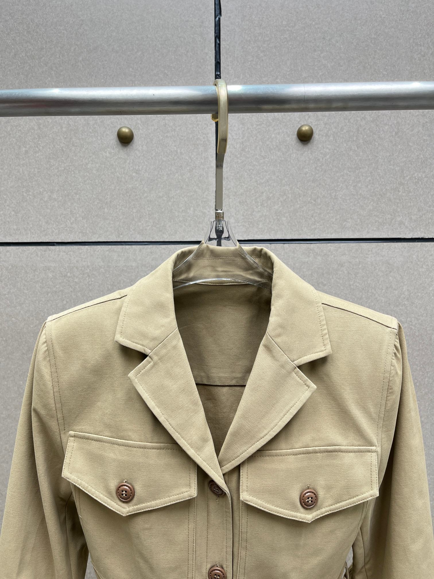 ❤️多袋复古小翻领工装上衣！棉 SML