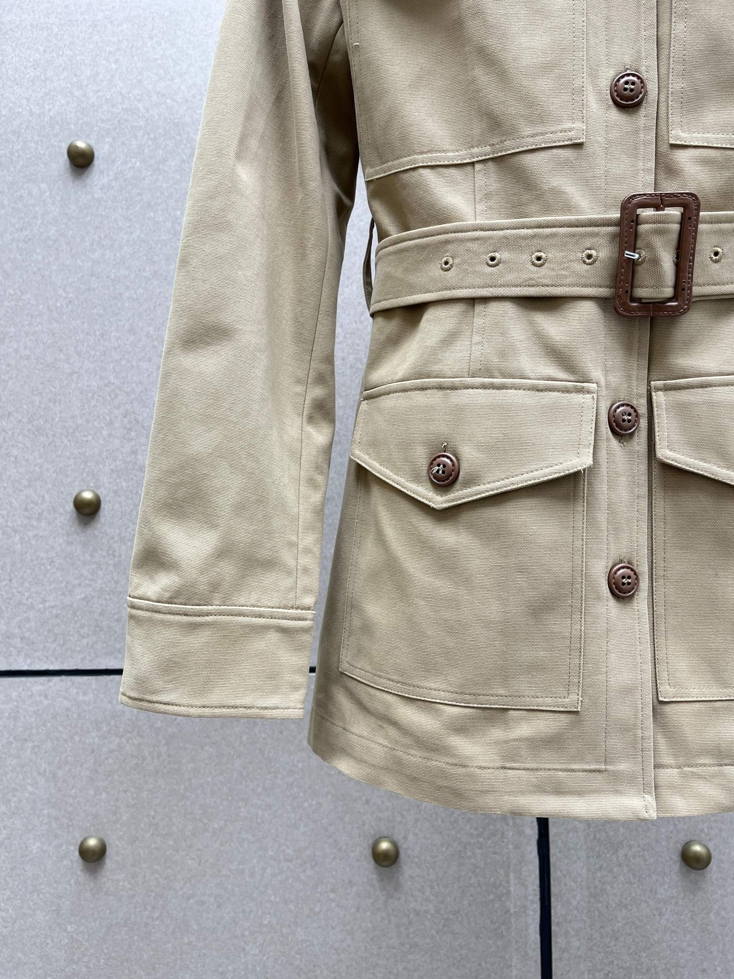 ❤️多袋复古小翻领工装上衣！棉 SML