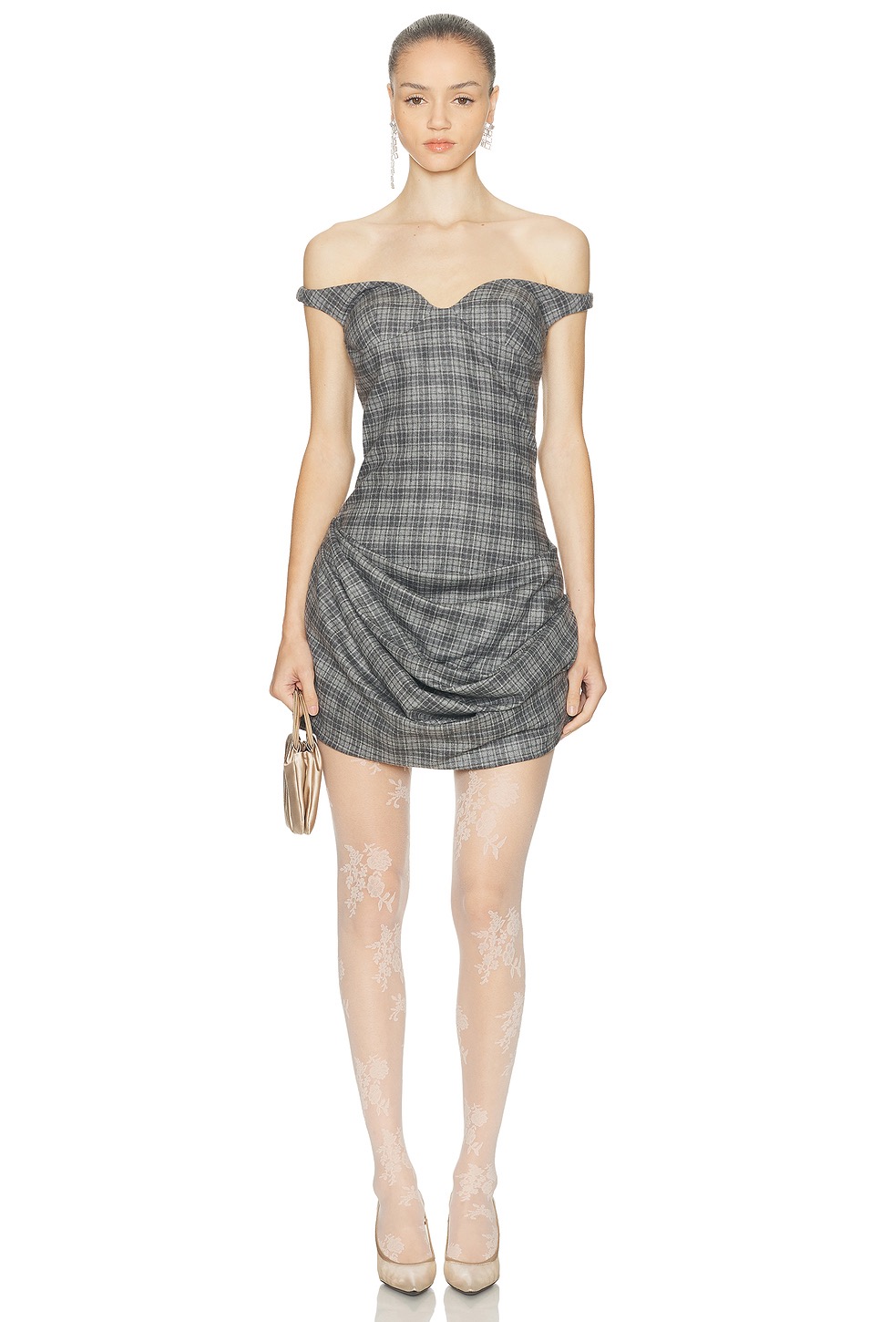 ❤️magda 定制面料露肩连衣裙！ SML