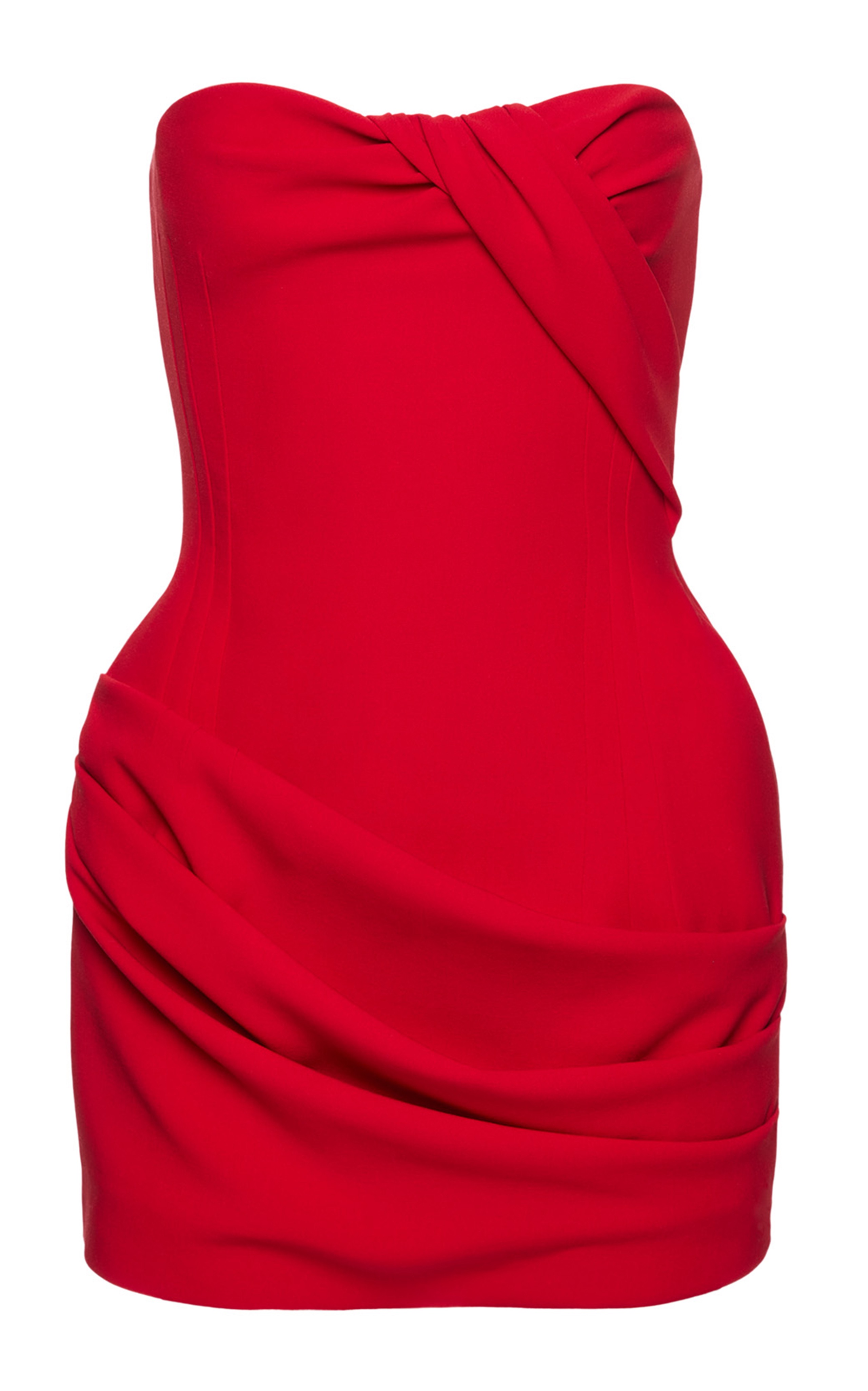 ❤️magda 收褶裹胸连衣裙！两色 SML