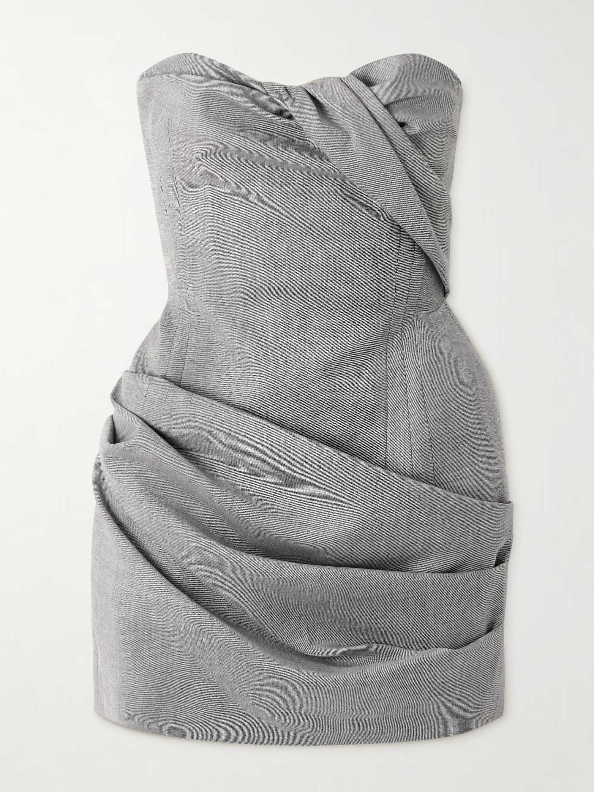 ❤️magda 收褶裹胸连衣裙！两色 SML