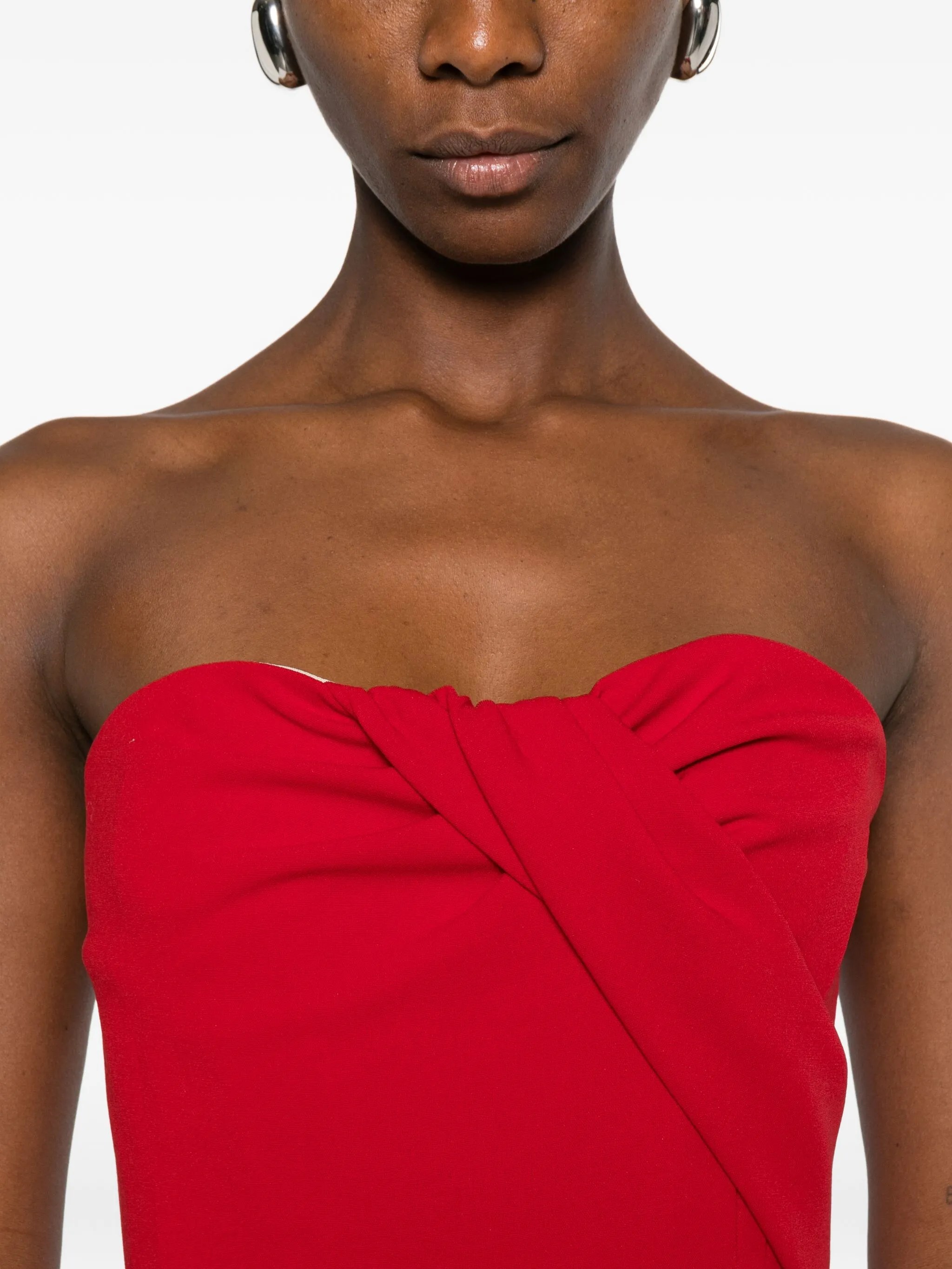 ❤️magda 收褶裹胸连衣裙！两色 SML