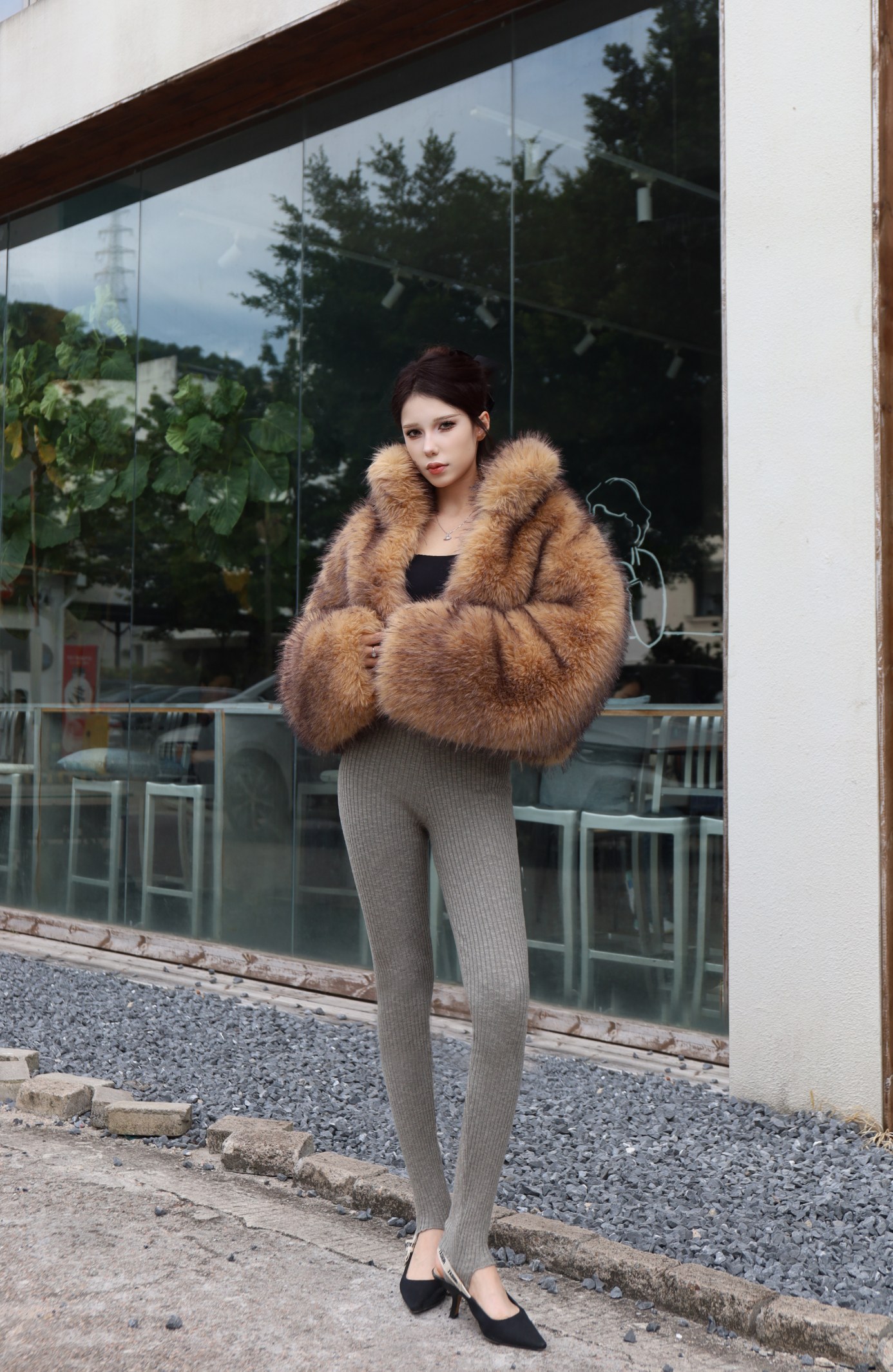 ❤️magda 定制染色纱线针织踩脚裤！棉 SML