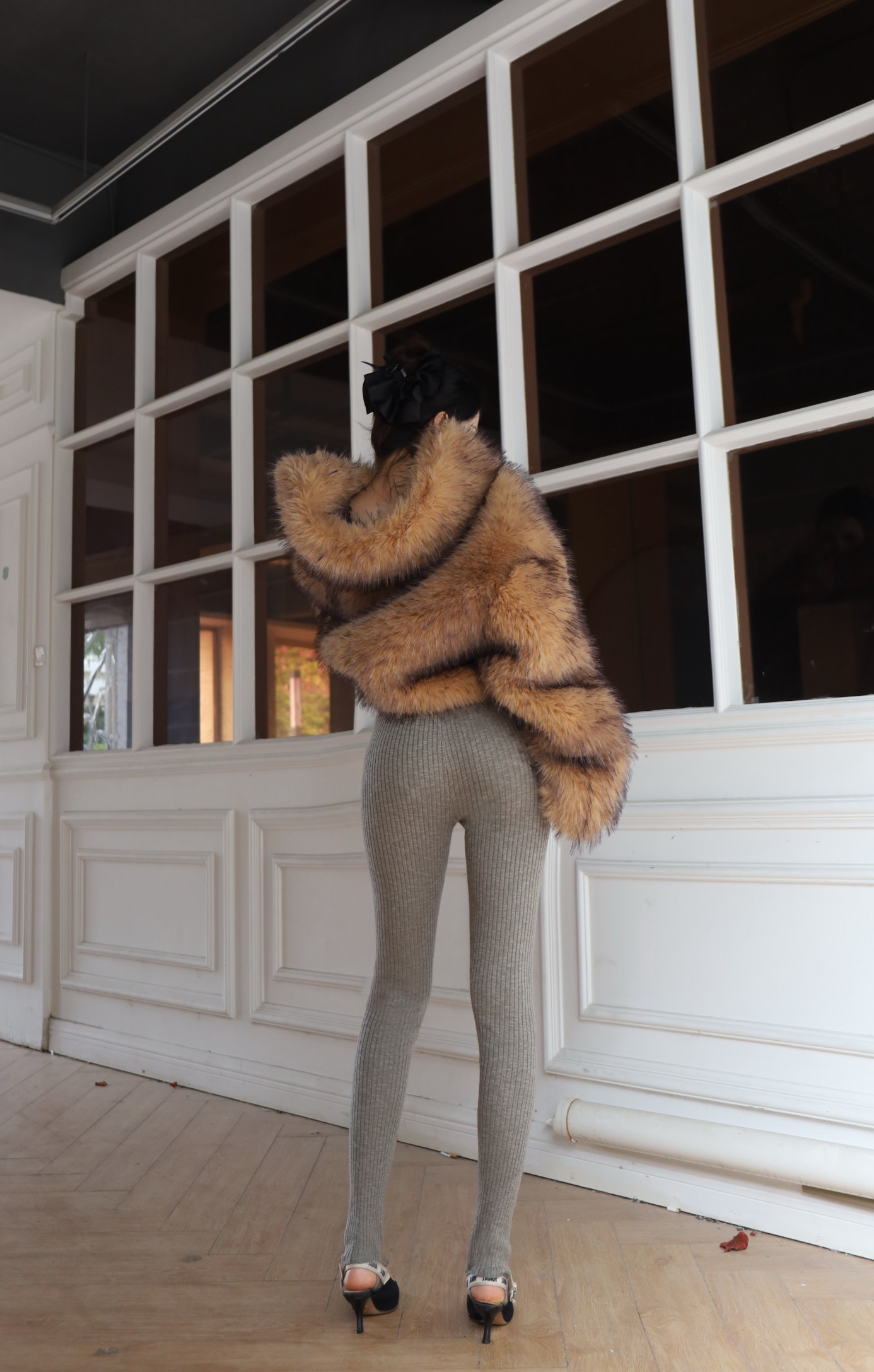 ❤️magda 定制染色纱线针织踩脚裤！棉 SML