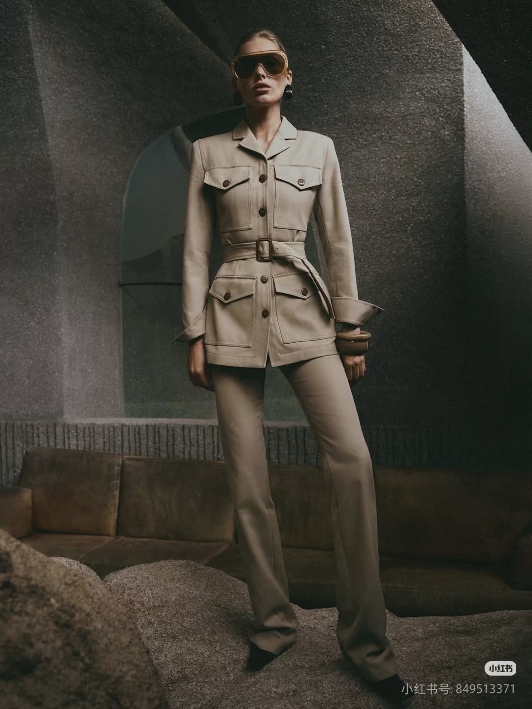 ❤️多袋复古小翻领工装上衣！棉 SML