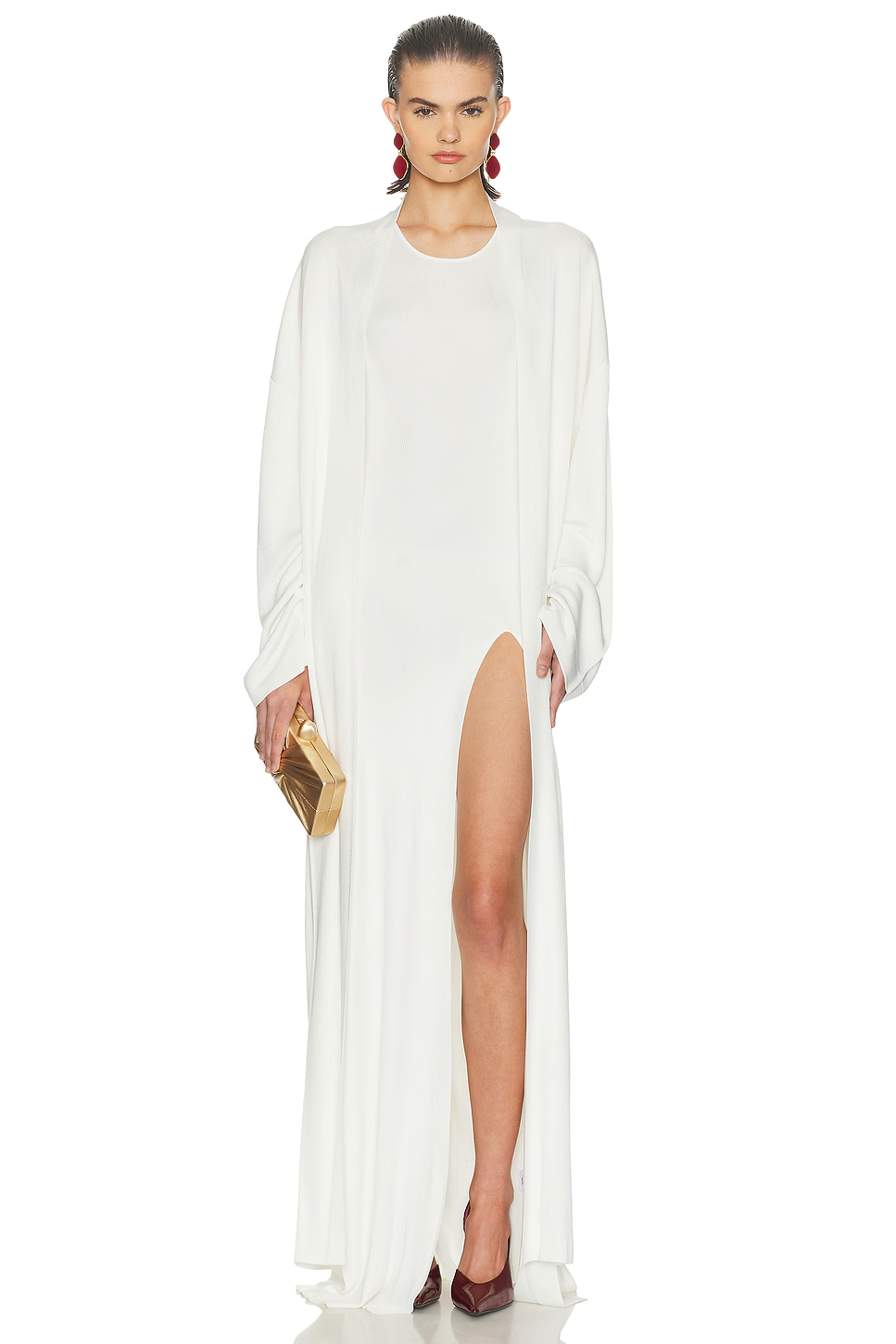 ❤️凉感冰丝针织密织长连衣裙！SML