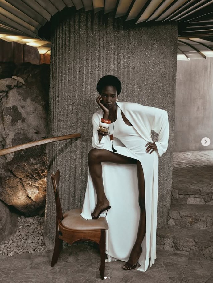 ❤️凉感冰丝针织密织长连衣裙！SML