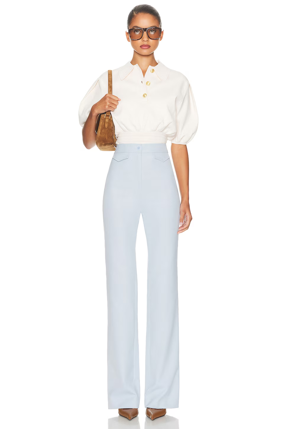 ❤️棉质高腰直筒裤！棉 两色 SML