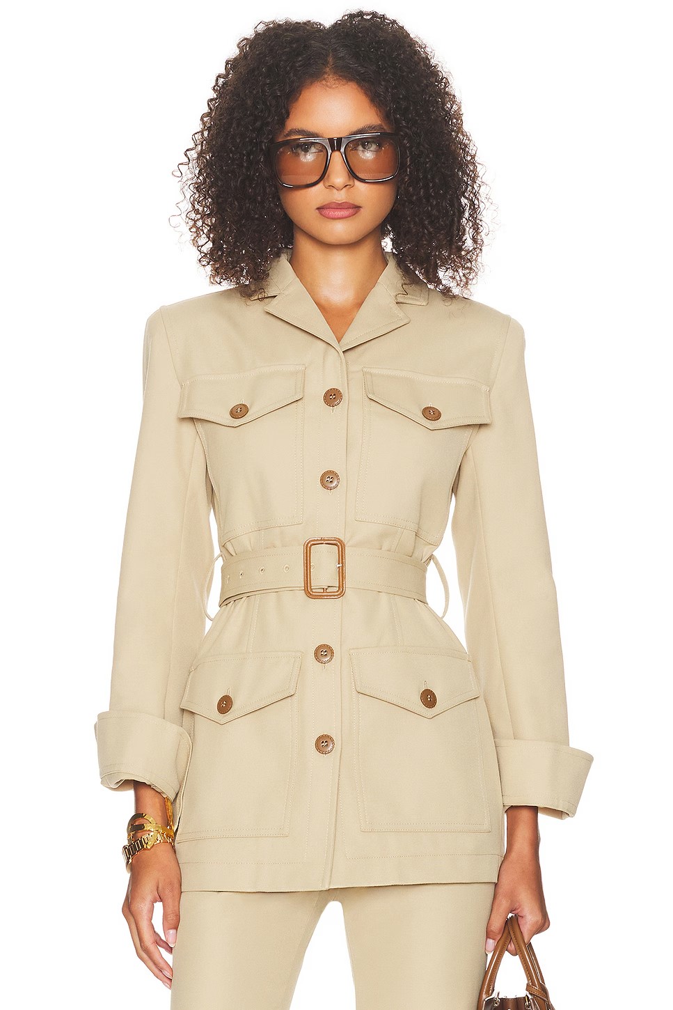 ❤️多袋复古小翻领工装上衣！棉 SML