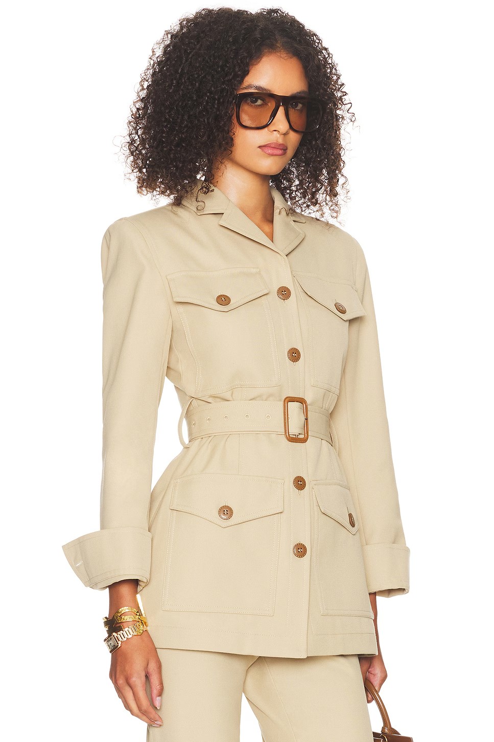 ❤️多袋复古小翻领工装上衣！棉 SML