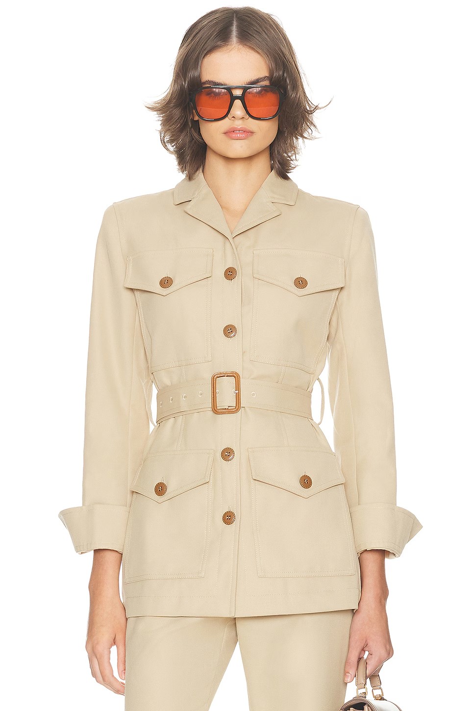 ❤️多袋复古小翻领工装上衣！棉 SML