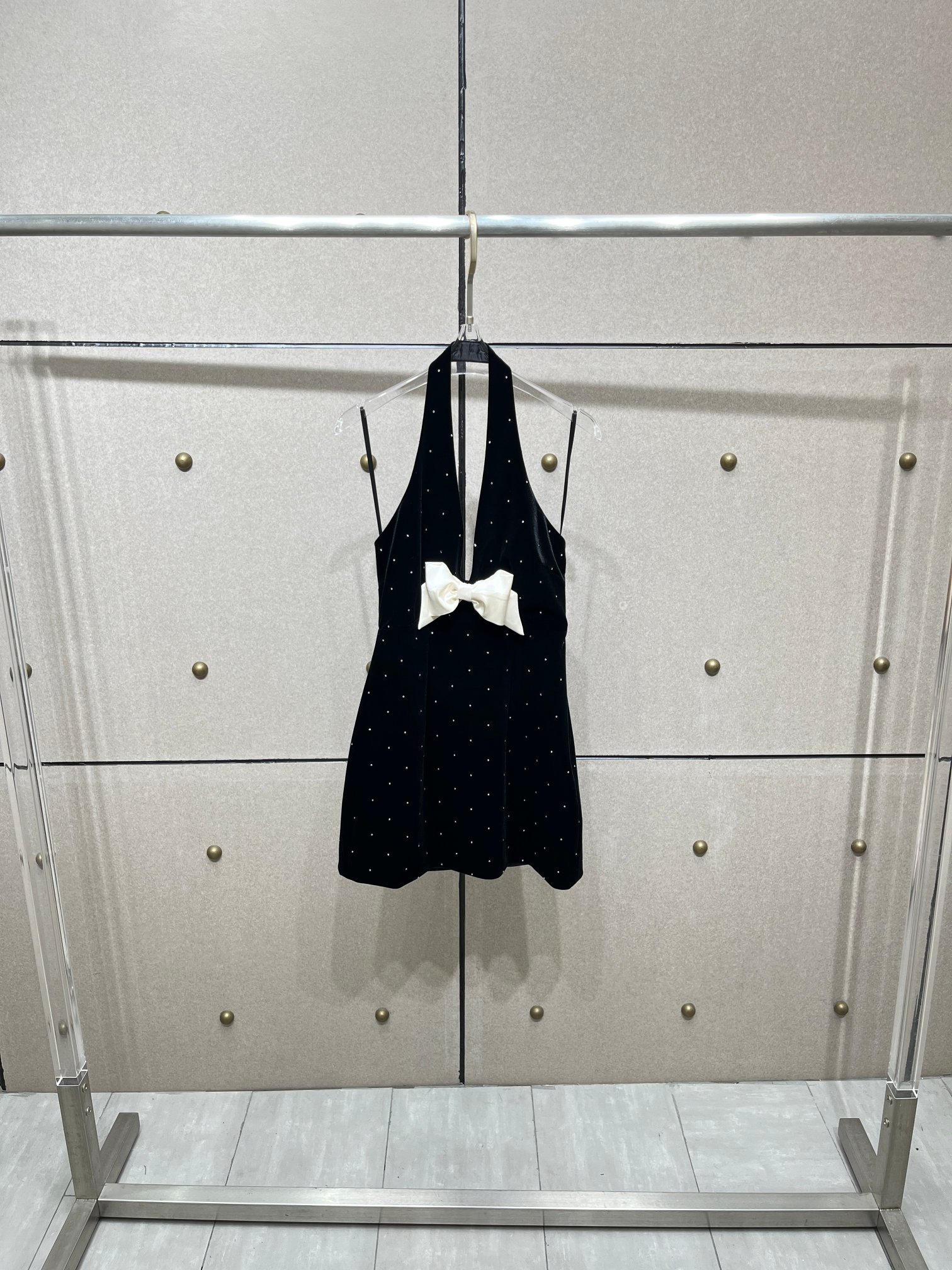 ❤️丝绒烫钻连衣裙！SML