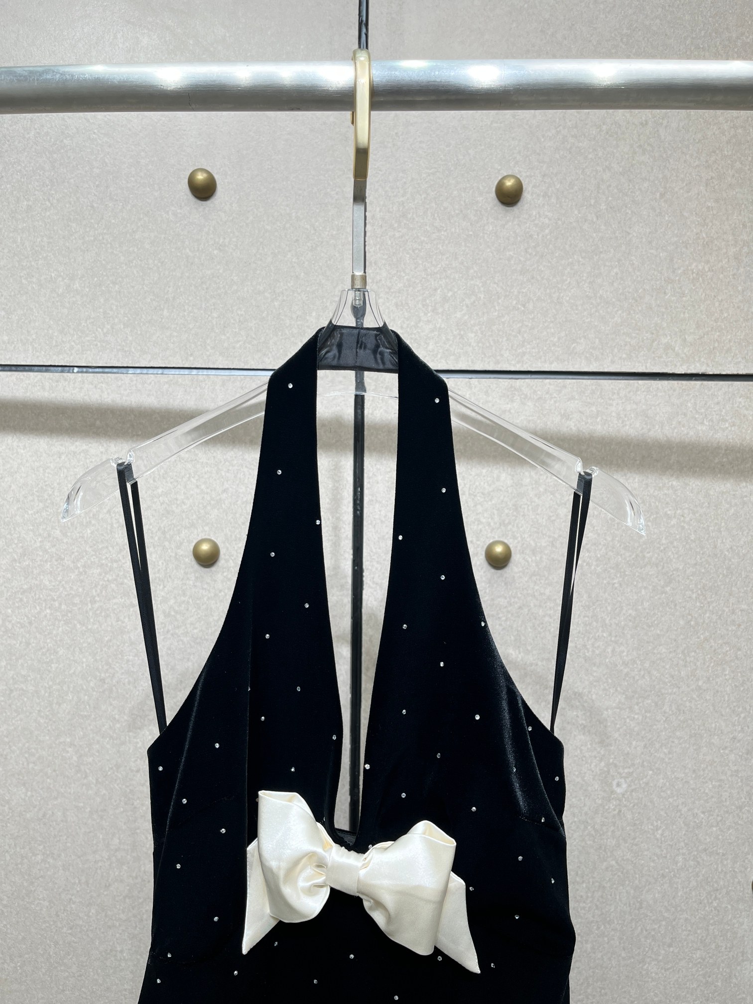 ❤️丝绒烫钻连衣裙！SML