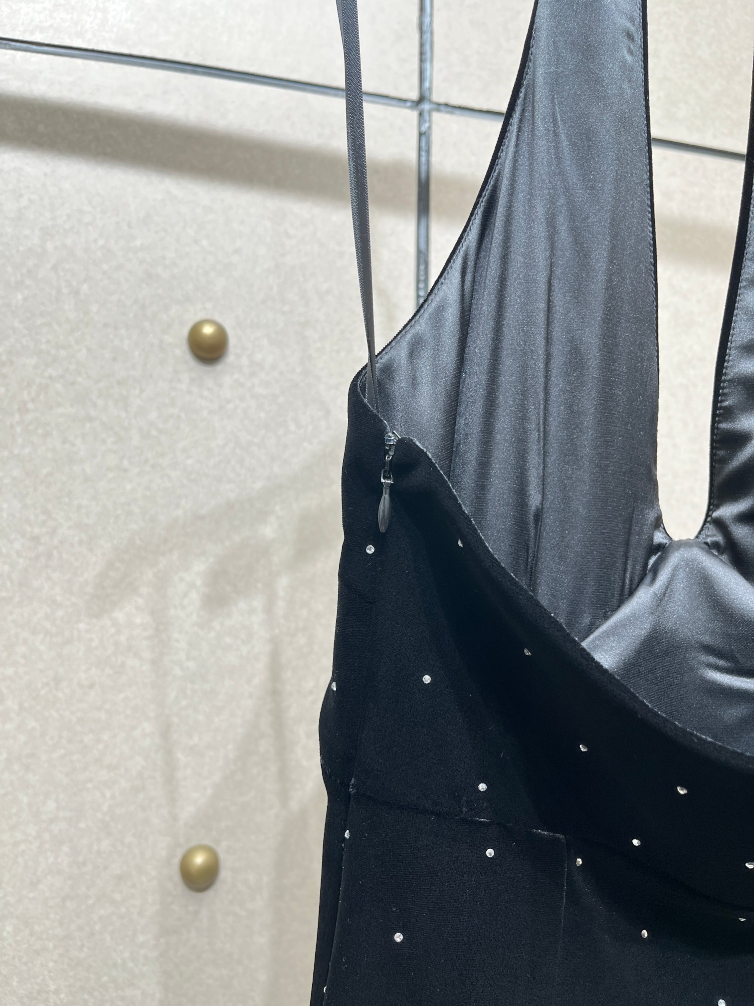 ❤️丝绒烫钻连衣裙！SML