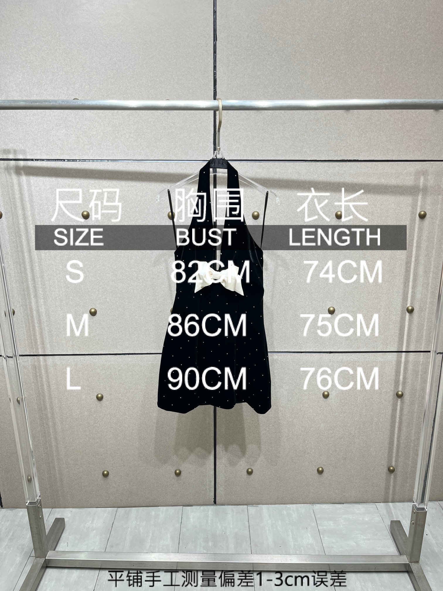 ❤️丝绒烫钻连衣裙！SML