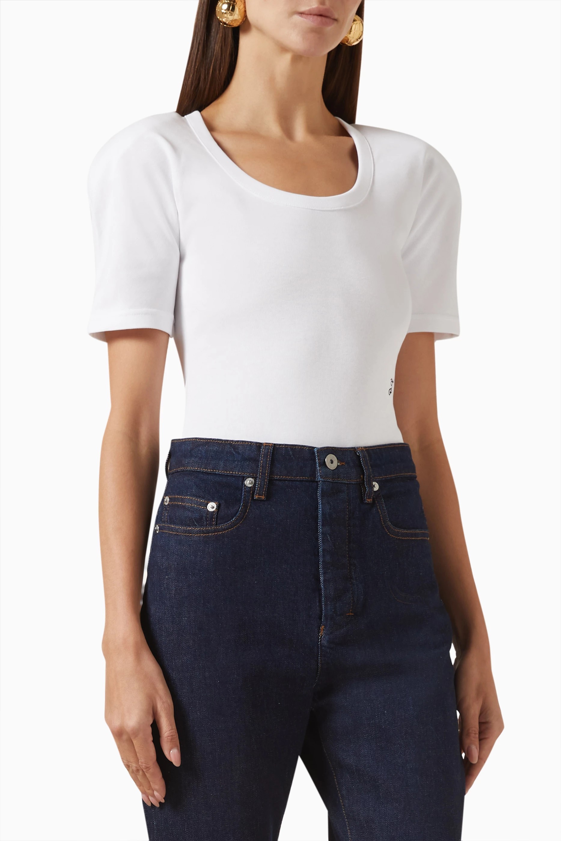 ❤️螺纹刺绣圆肩连体衣！棉 两色 SML