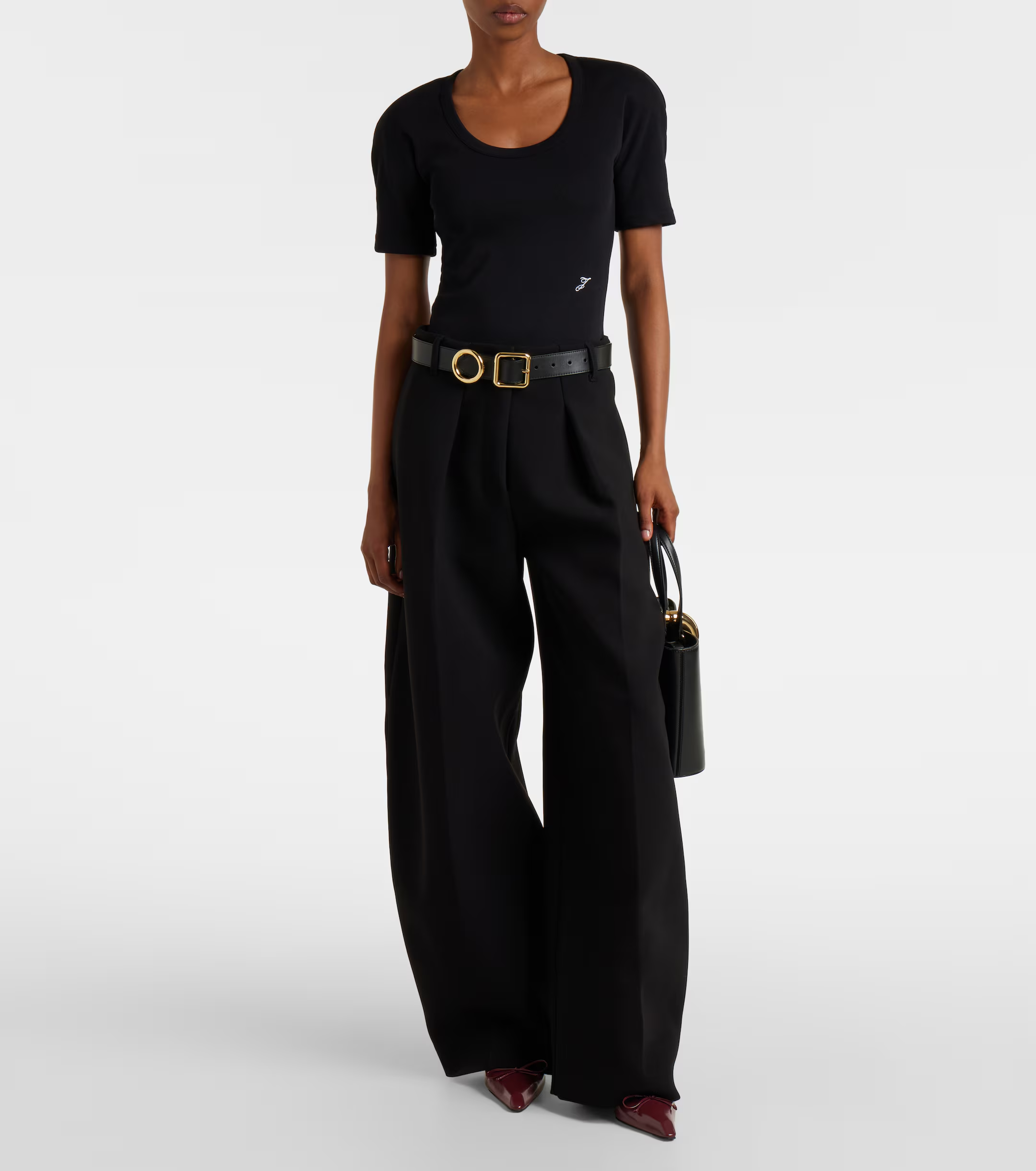 ❤️螺纹刺绣圆肩连体衣！棉 两色 SML