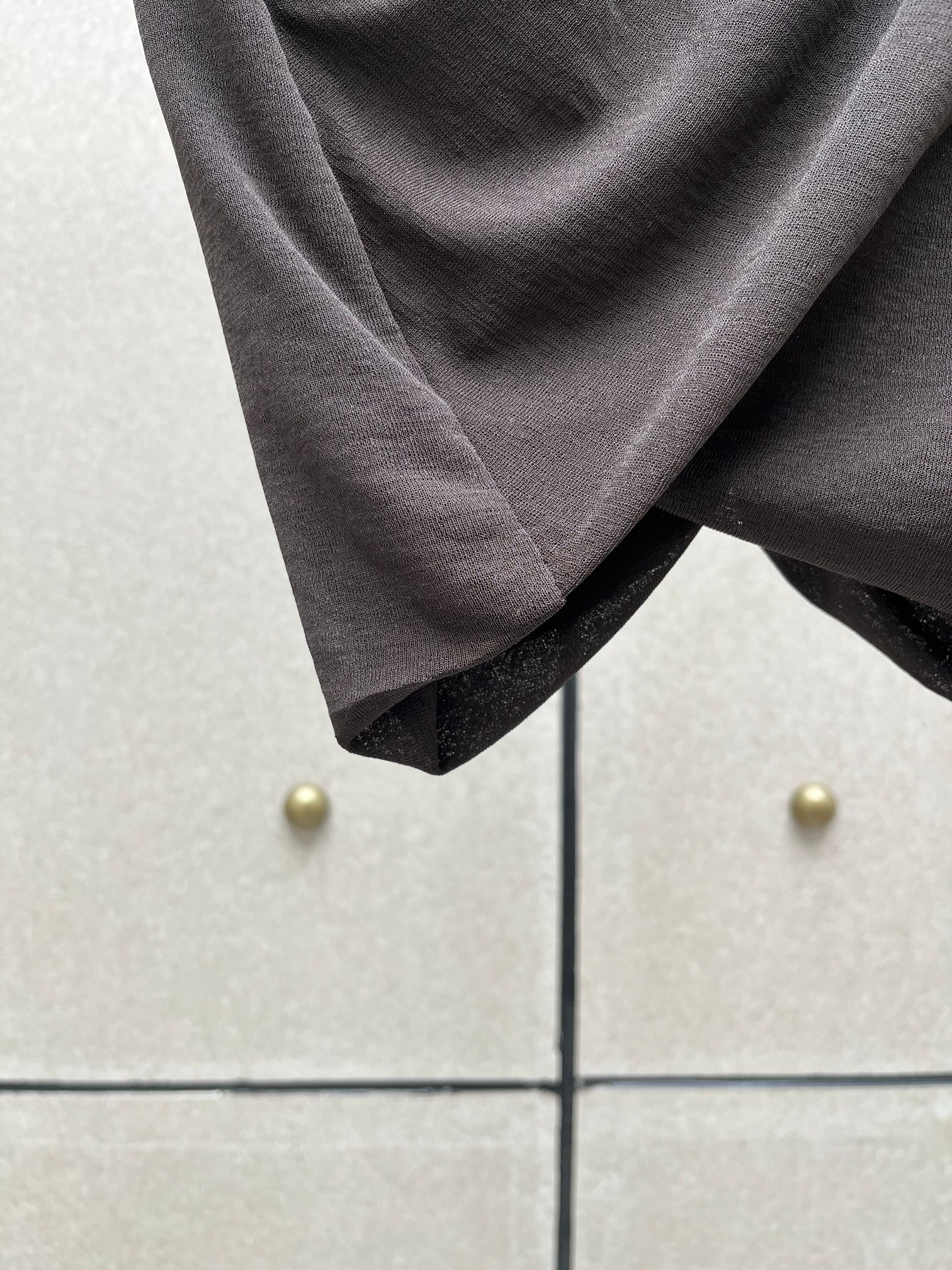 ❤️咖啡色收褶不对称半裙！SML