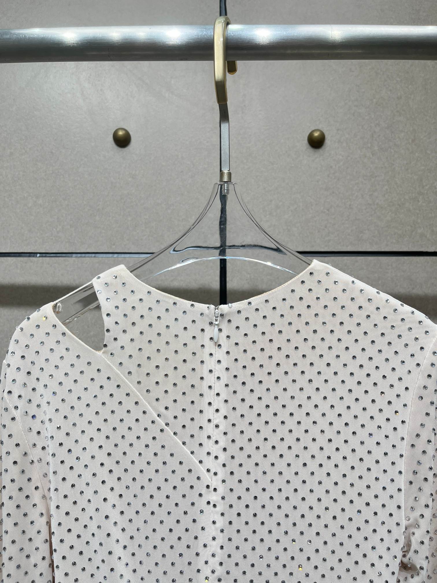 ❤️蕾丝拼接烫钻连衣裙！SML