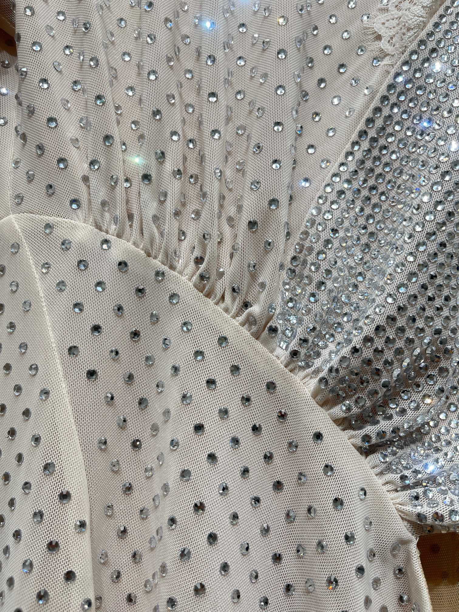 ❤️蕾丝拼接烫钻连衣裙！SML