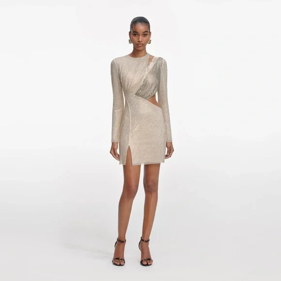 ❤️蕾丝拼接烫钻连衣裙！SML