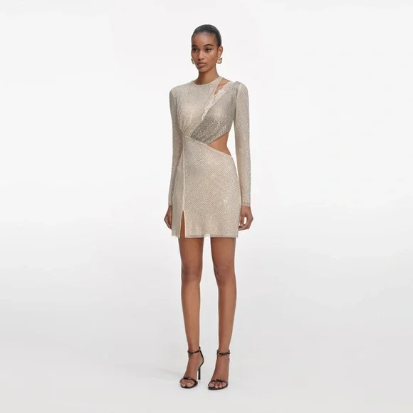 ❤️蕾丝拼接烫钻连衣裙！SML