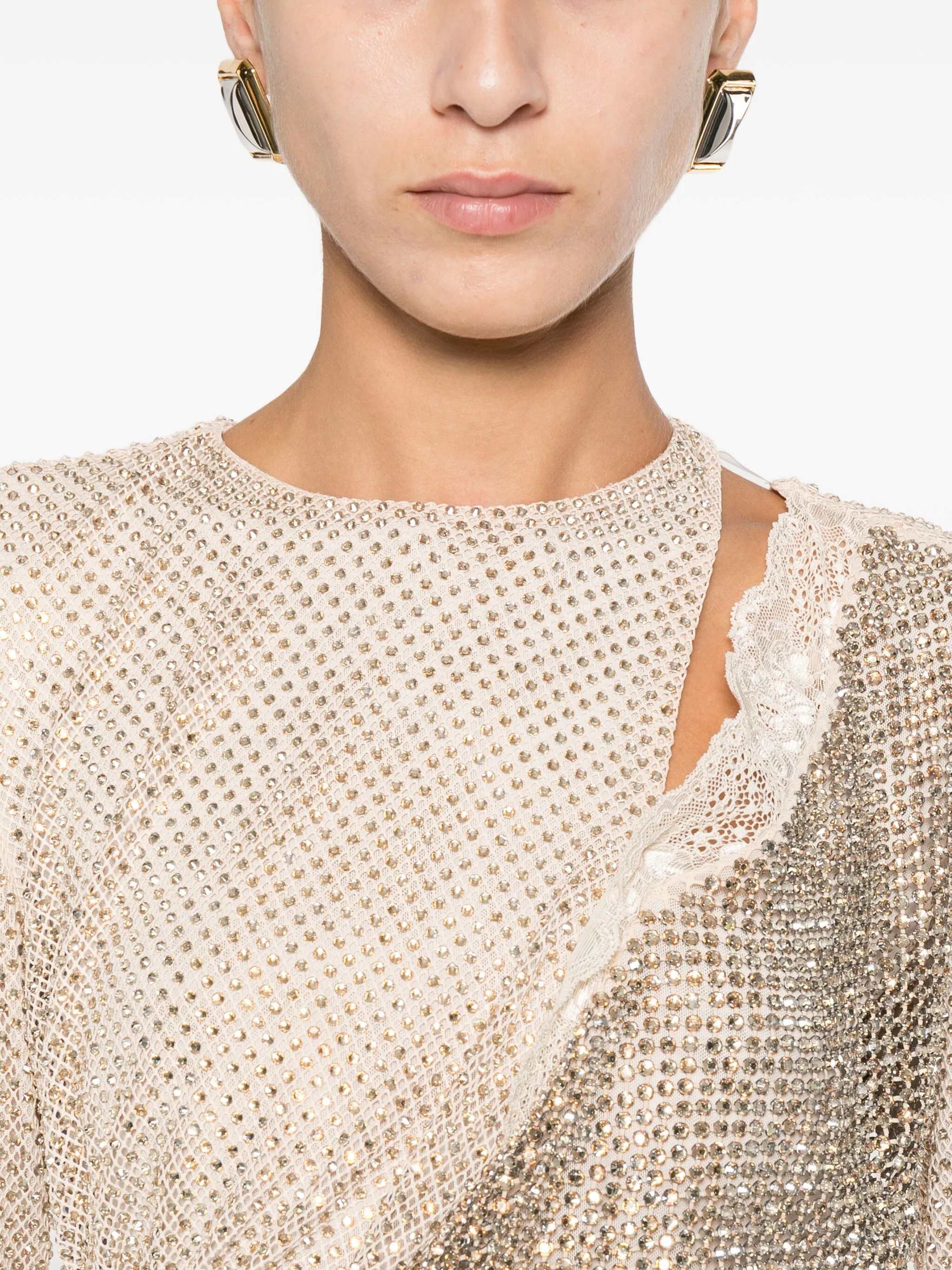 ❤️蕾丝拼接烫钻连衣裙！SML