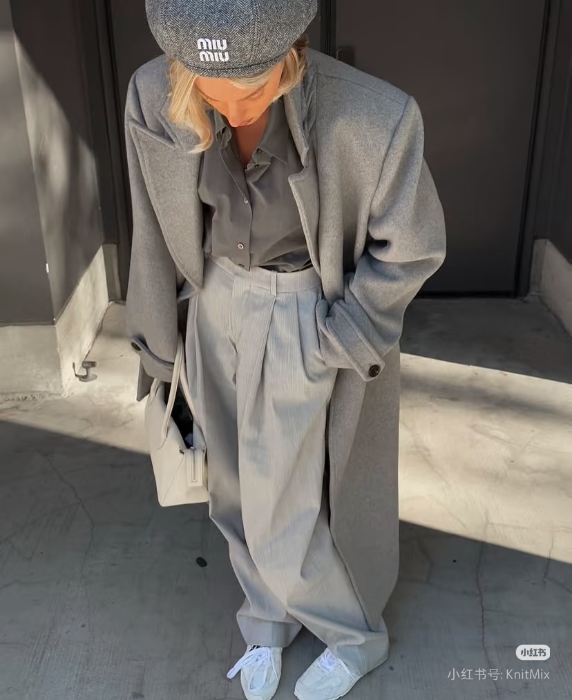 ❤️双排扣系腰带羊毛大衣！羊毛混纺 两色 SML