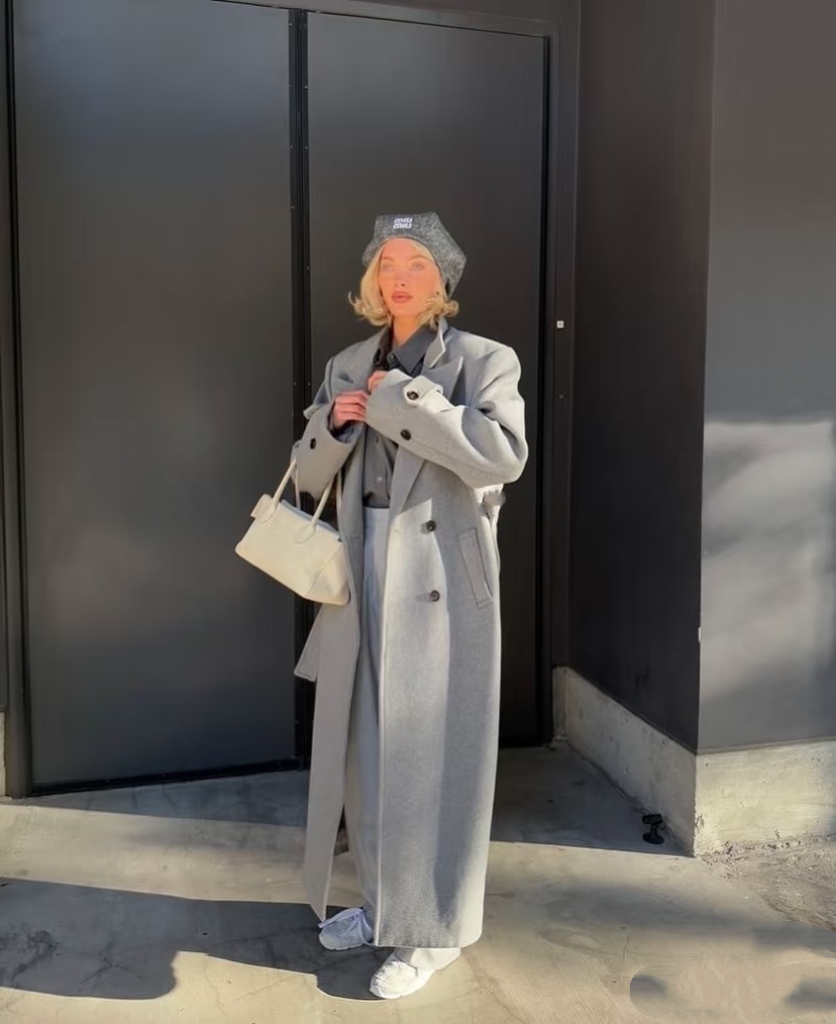 ❤️双排扣系腰带羊毛大衣！羊毛混纺 两色 SML