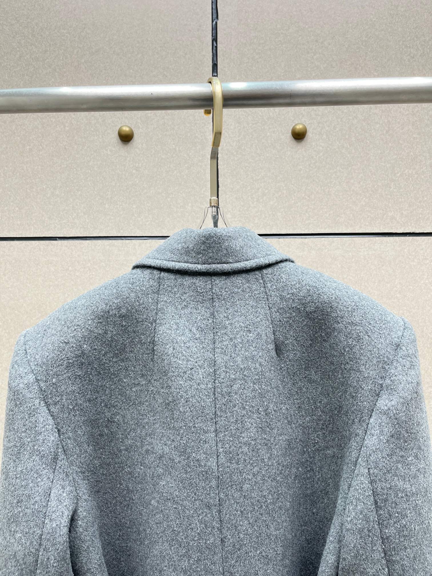 ❤️双排扣系腰带羊毛大衣！羊毛混纺 两色 SML