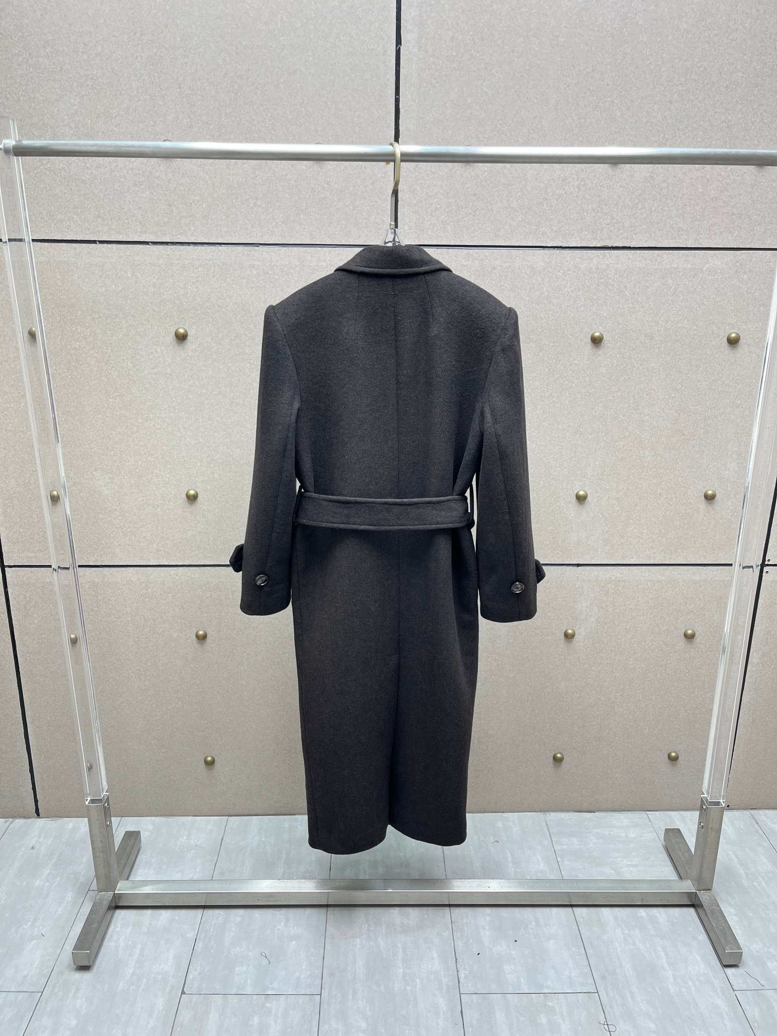 ❤️双排扣系腰带羊毛大衣！羊毛混纺 两色 SML