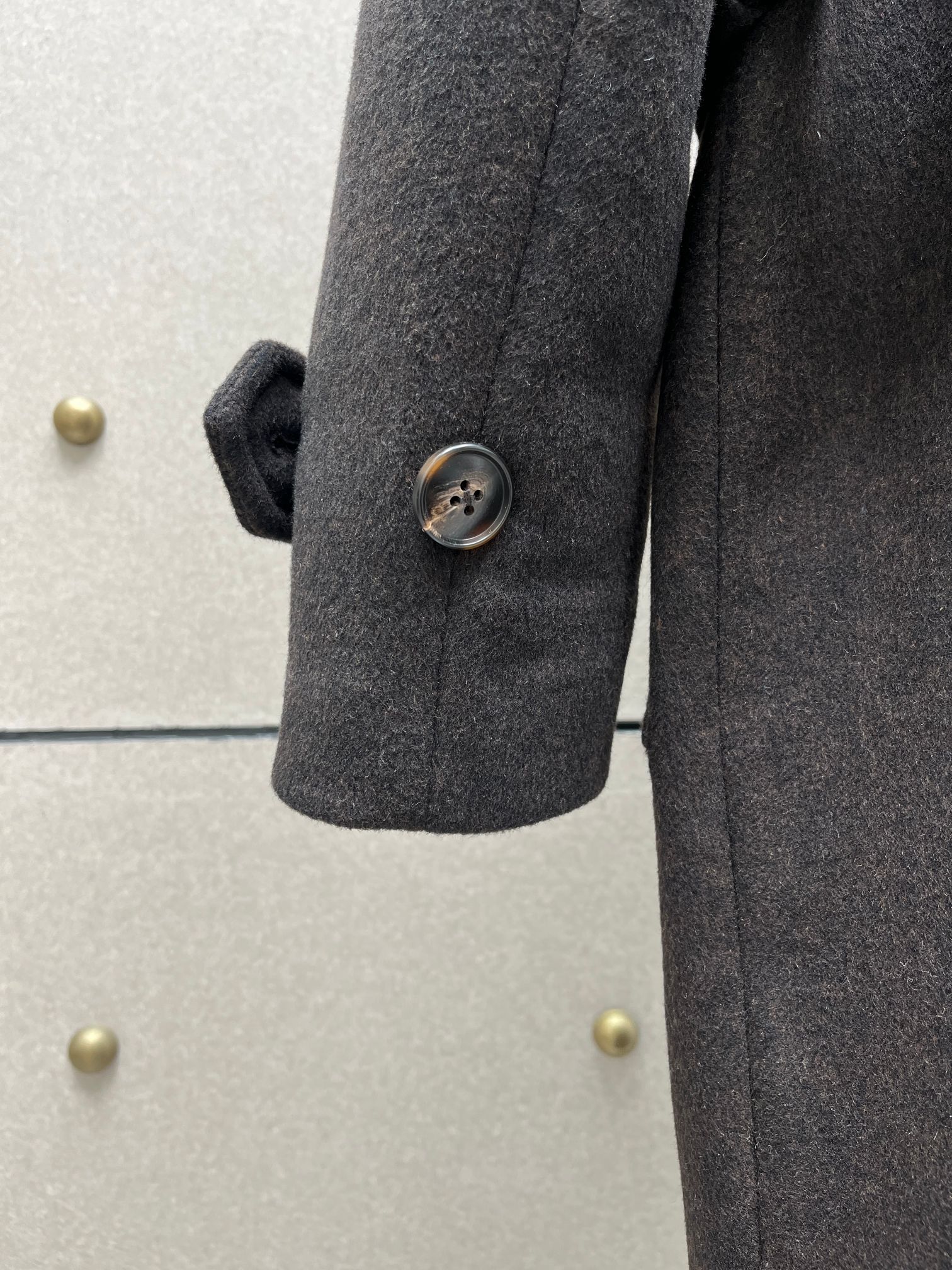 ❤️双排扣系腰带羊毛大衣！羊毛混纺 两色 SML