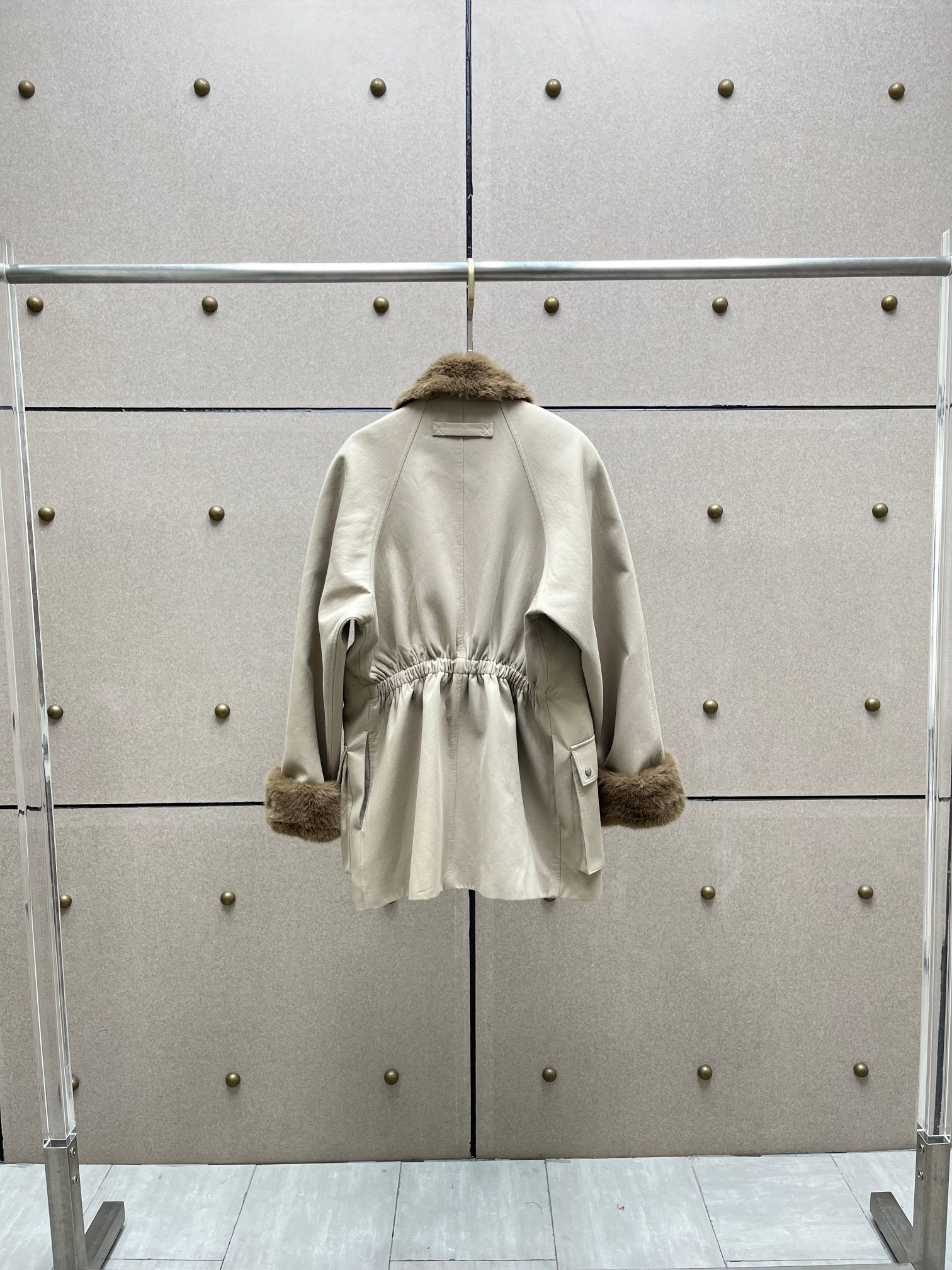 ❤️毛领多袋收腰夹克外套！棉 SML