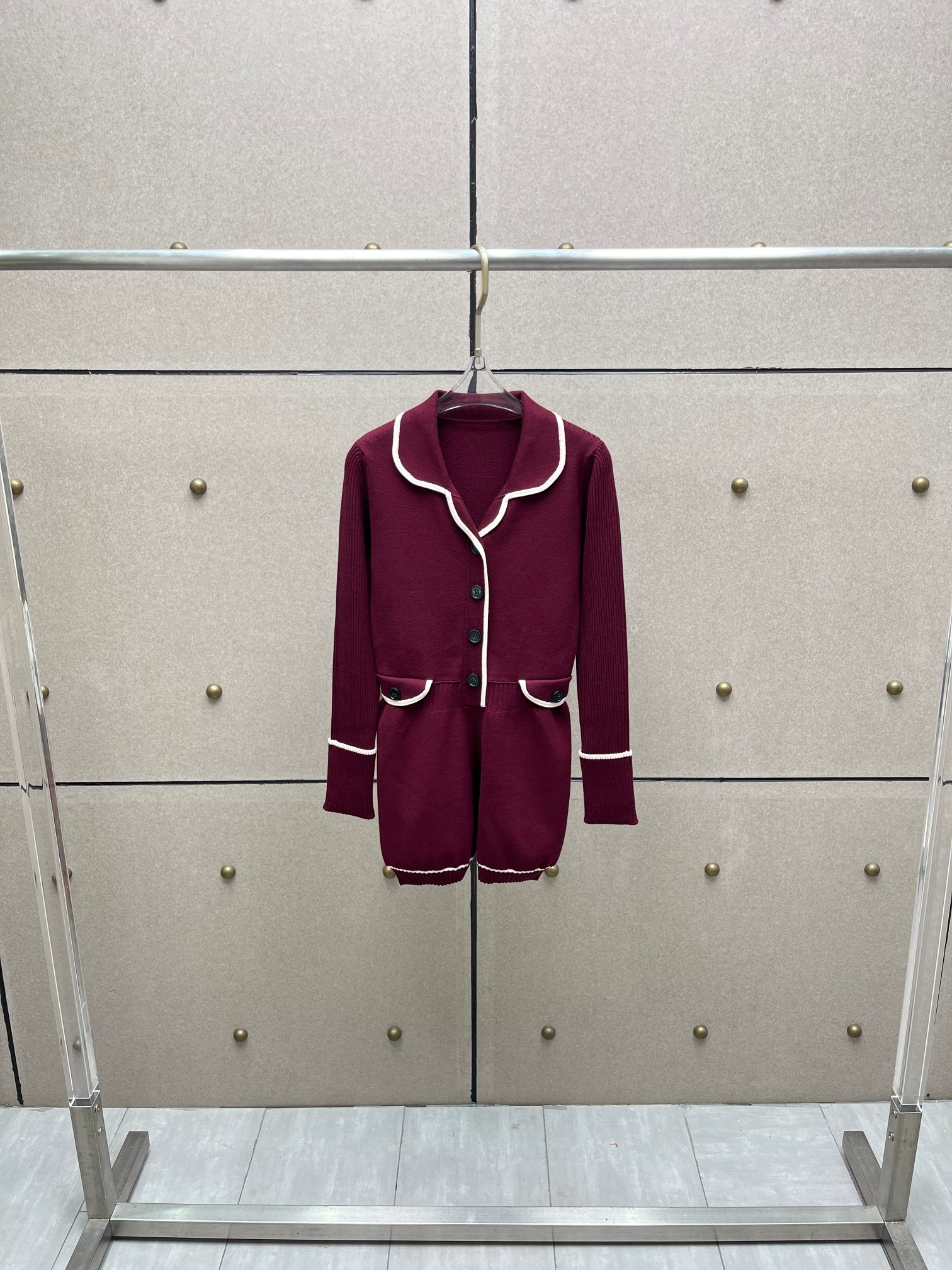 ❤️翻领针织连体裤！SML