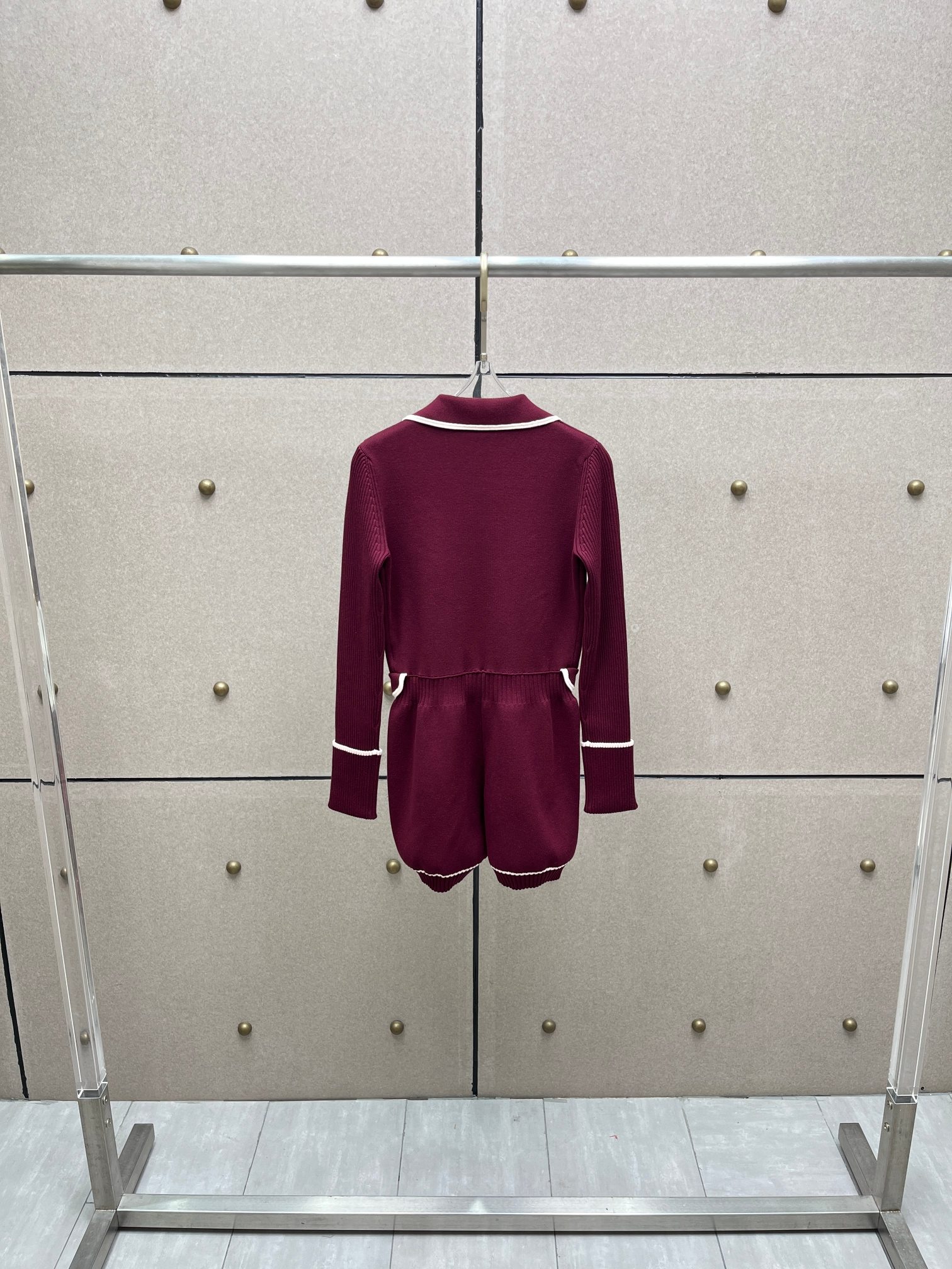 ❤️翻领针织连体裤！SML