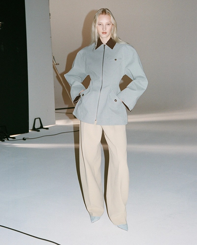 ❤️皮革拼接收腰拉链外套！SML