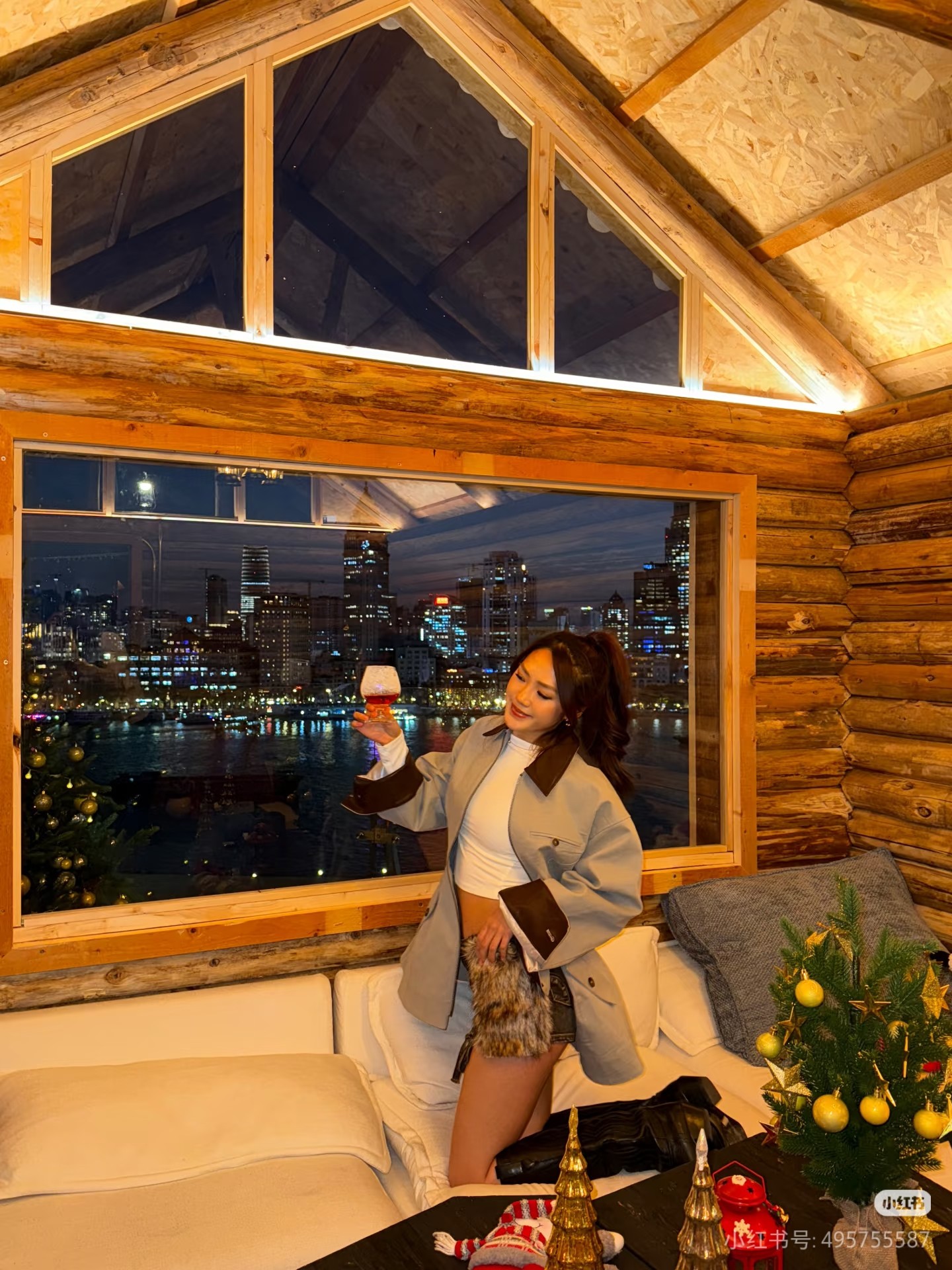 ❤️皮革拼接收腰拉链外套！SML