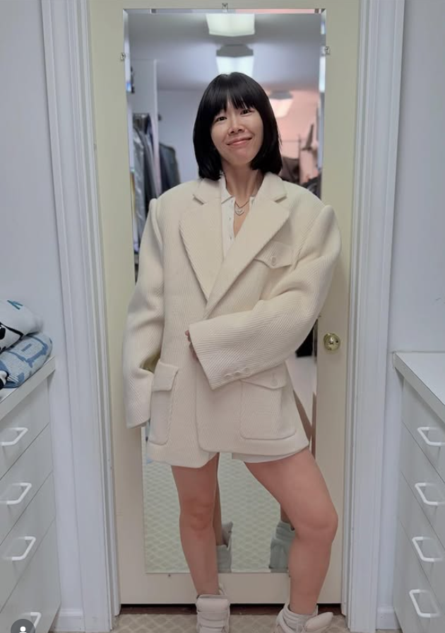 ❤️坑条羊毛翻领大西装！羊毛 宽松外套 SML