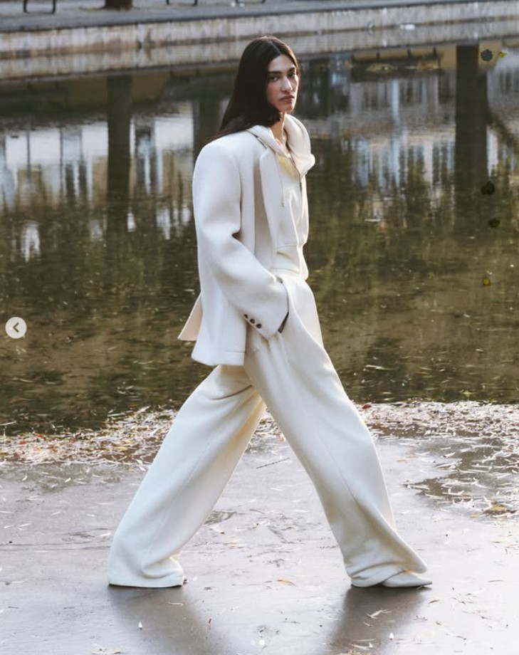 ❤️坑条羊毛翻领大西装！羊毛 宽松外套 SML