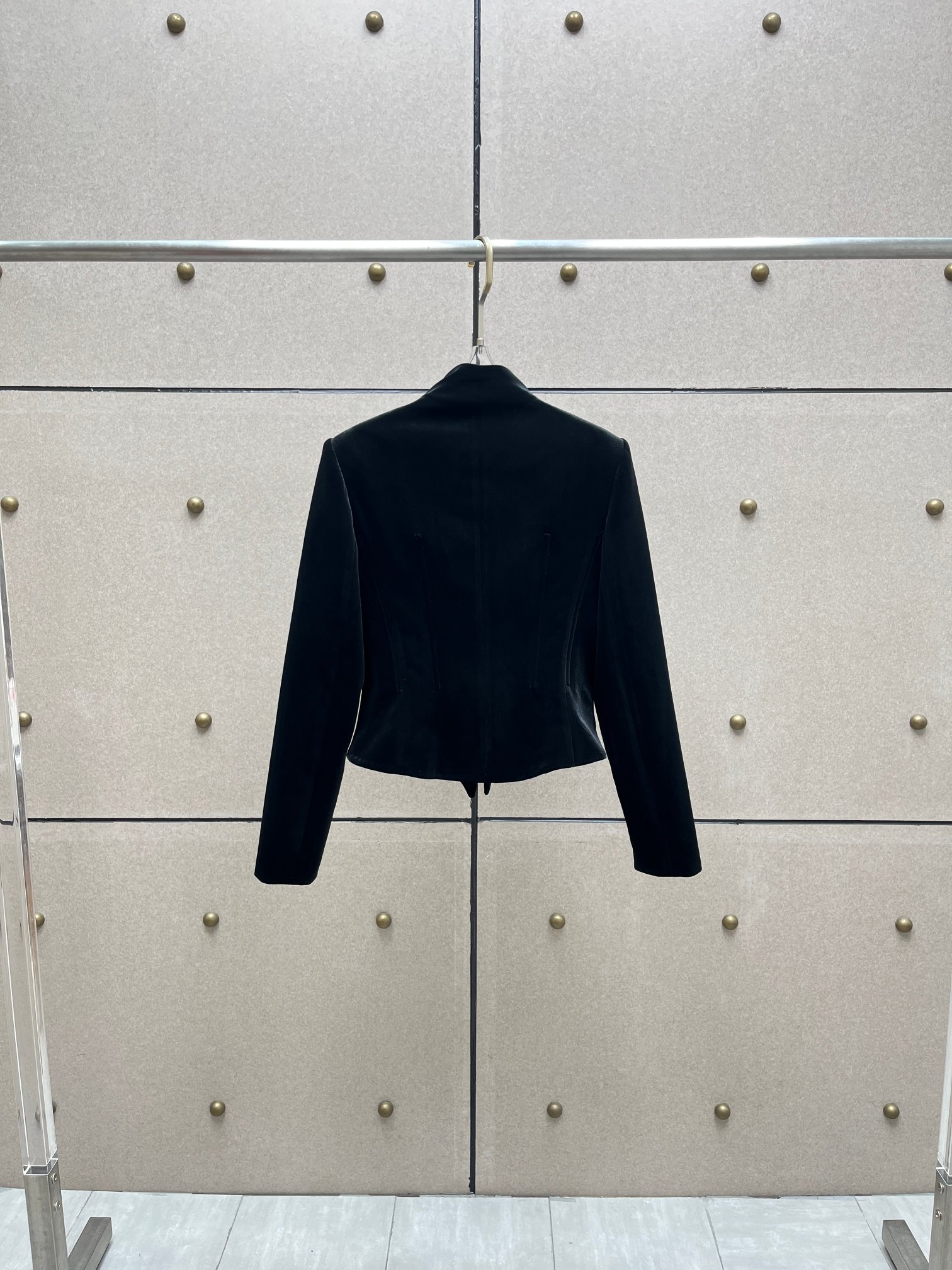 ❤️mugl 丝绒鱼骨修身拉链夹克！SML