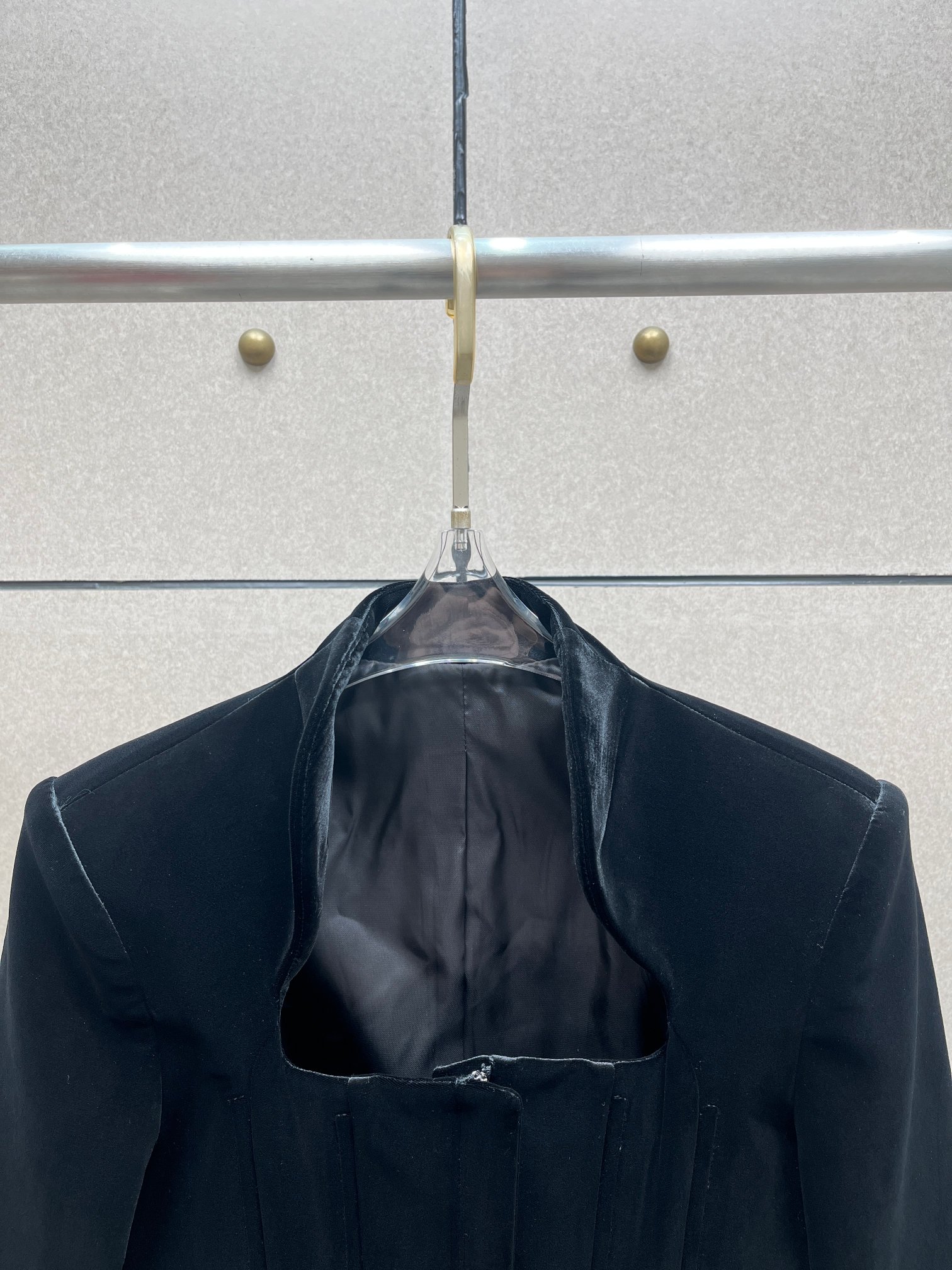 ❤️mugl 丝绒鱼骨修身拉链夹克！SML