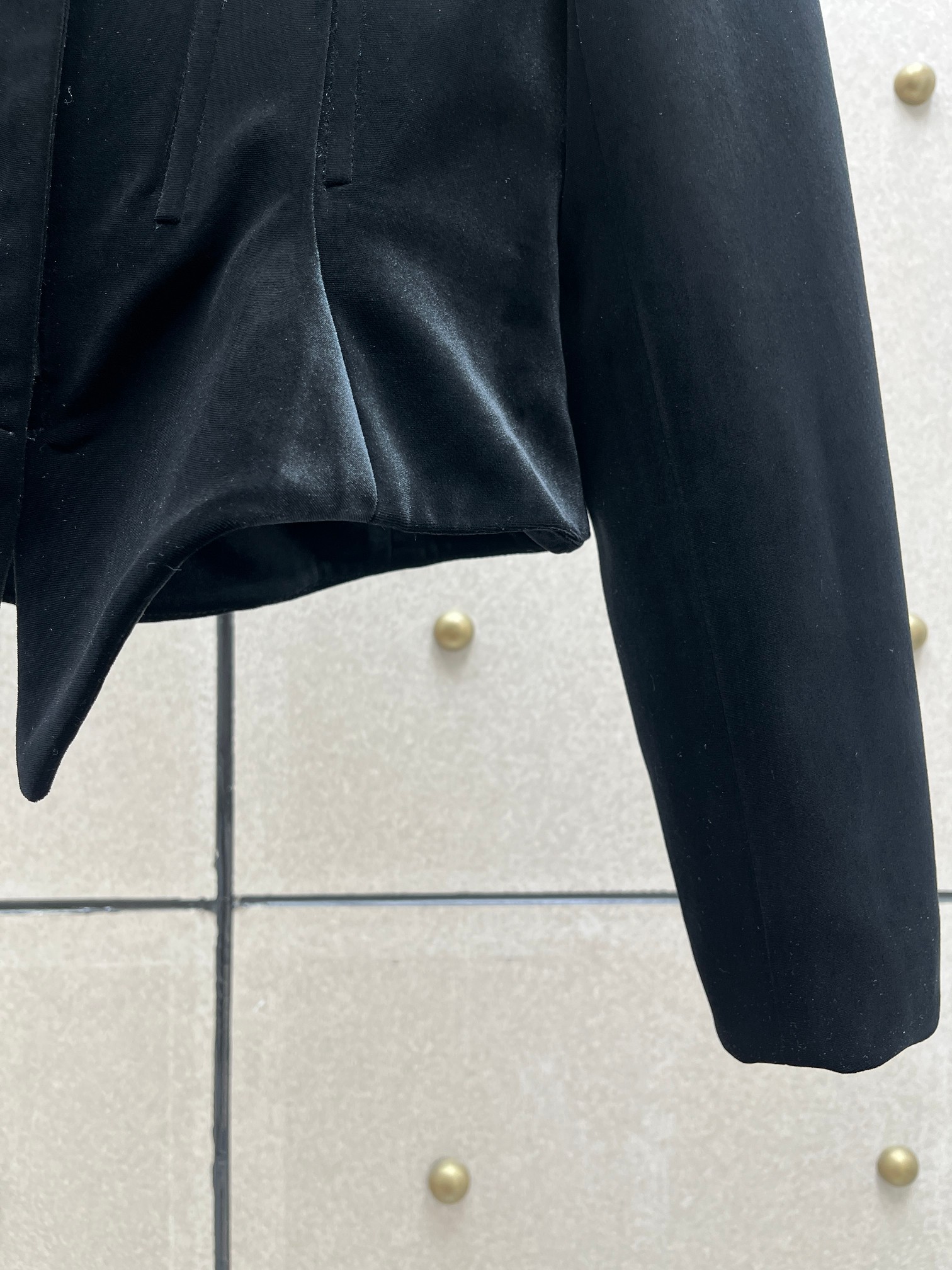 ❤️mugl 丝绒鱼骨修身拉链夹克！SML