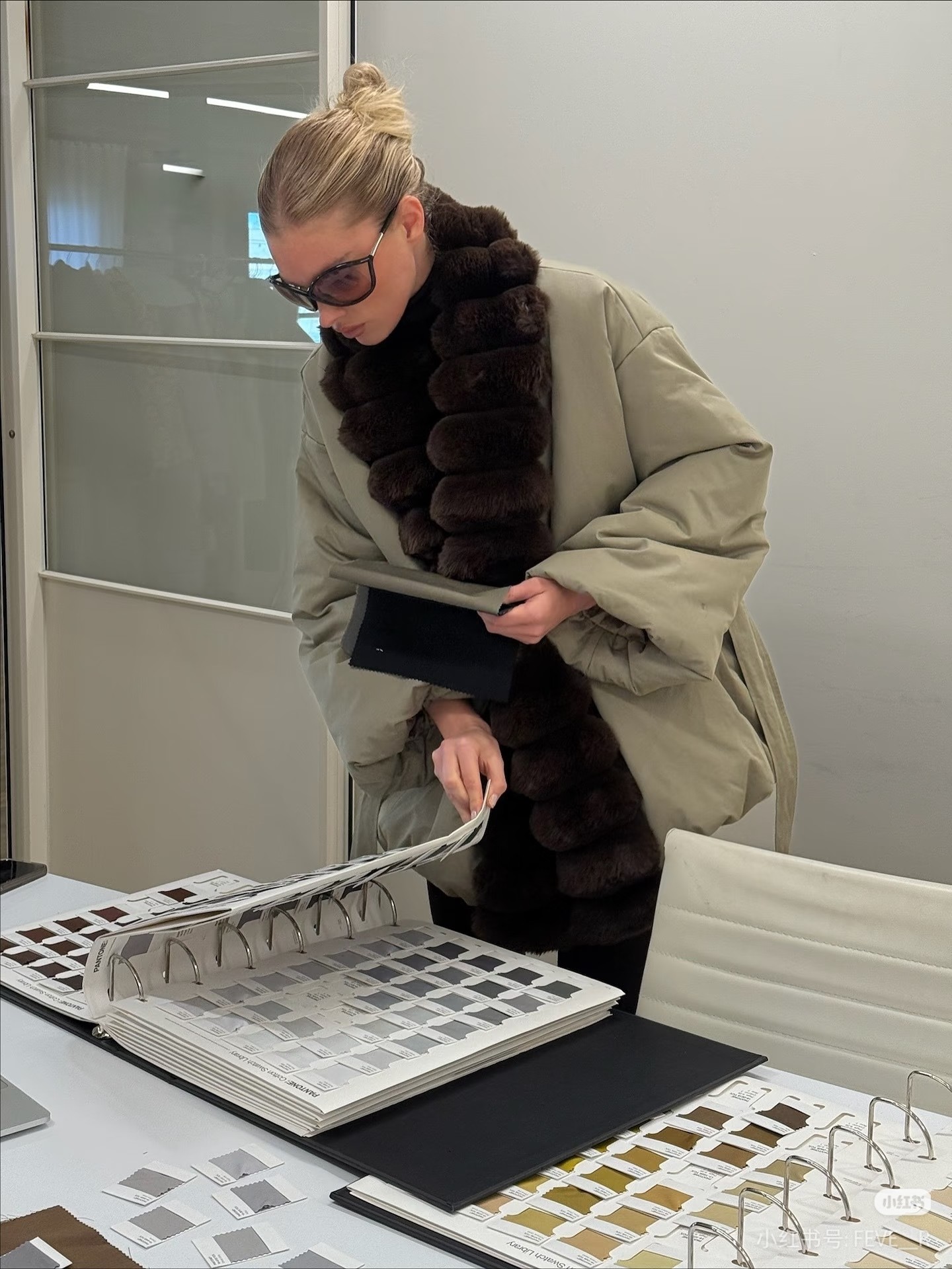 ❤️定制毛领系腰夹棉棉衣！棉 SML