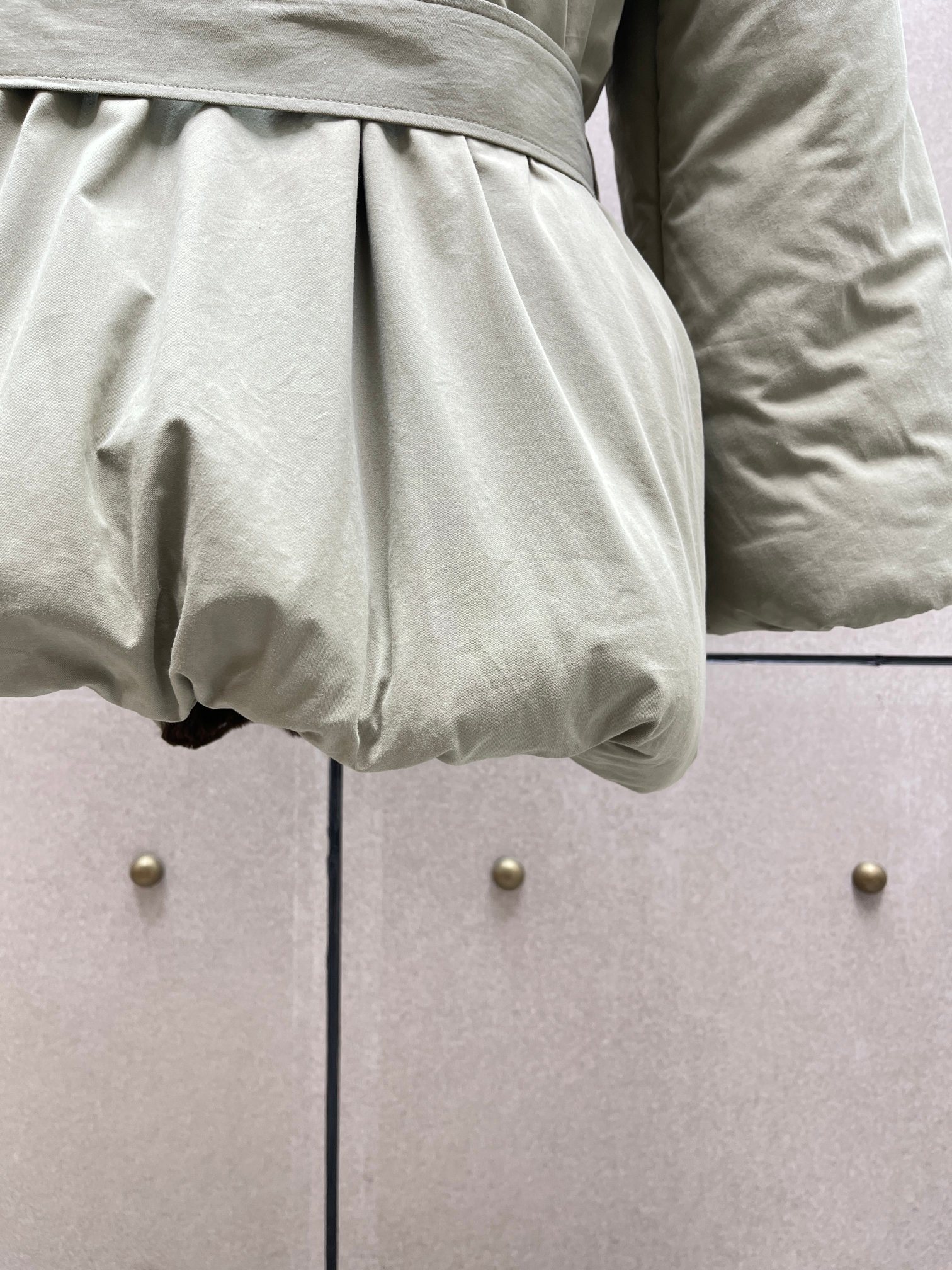 ❤️定制毛领系腰夹棉棉衣！棉 SML