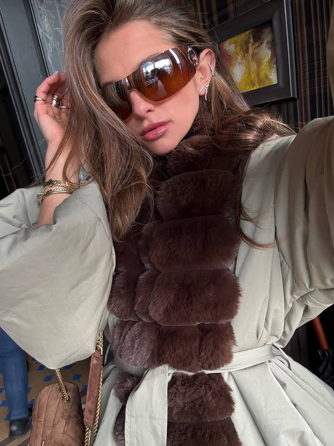 ❤️定制毛领系腰夹棉棉衣！棉 SML