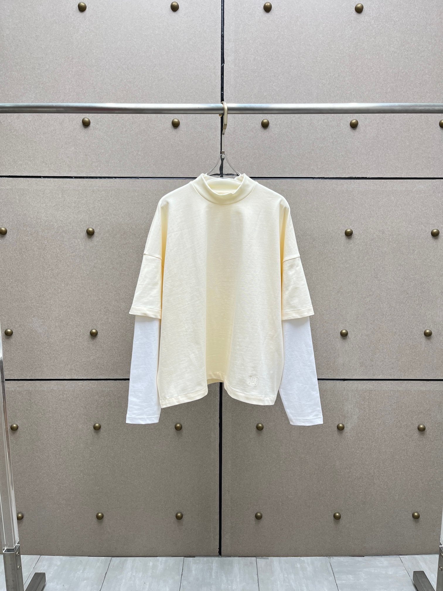 ❤️假两件套圆领上衣！棉 SML