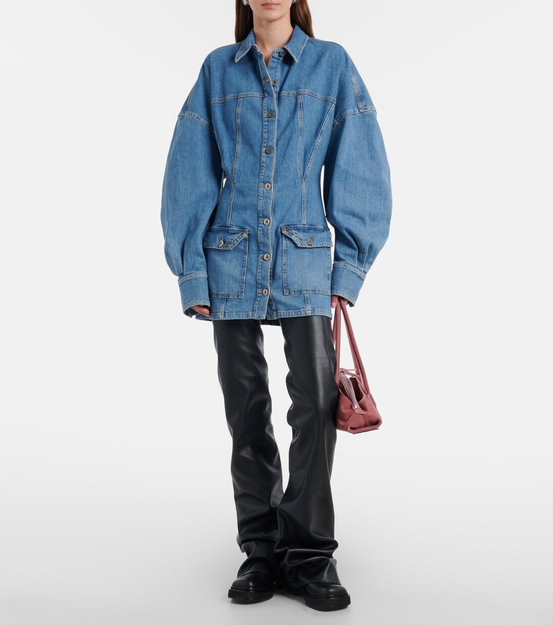 ❤️收腰牛仔外套连衣裙！棉 SML